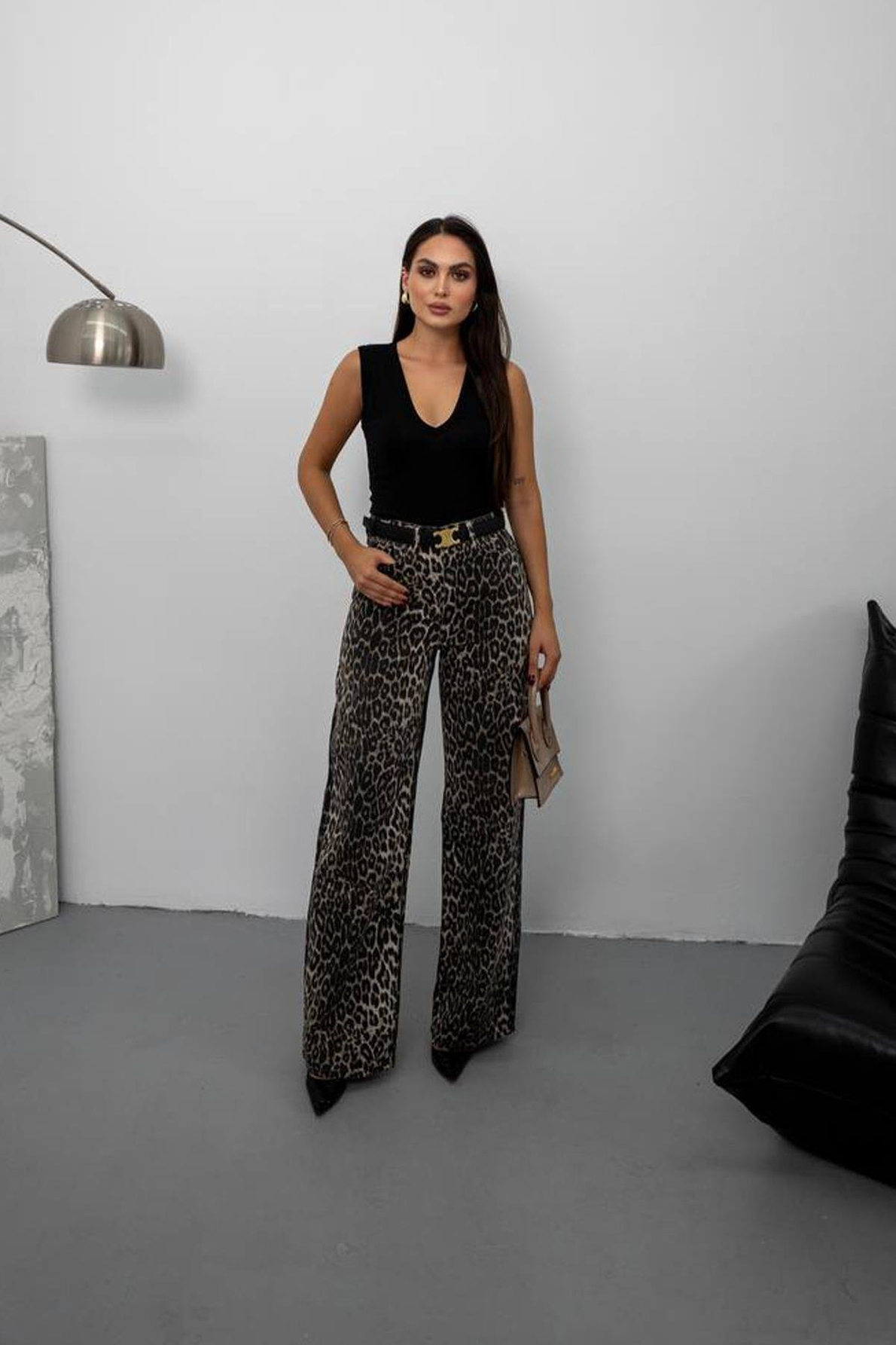 Pinterest Leopar Wide Leg Jean