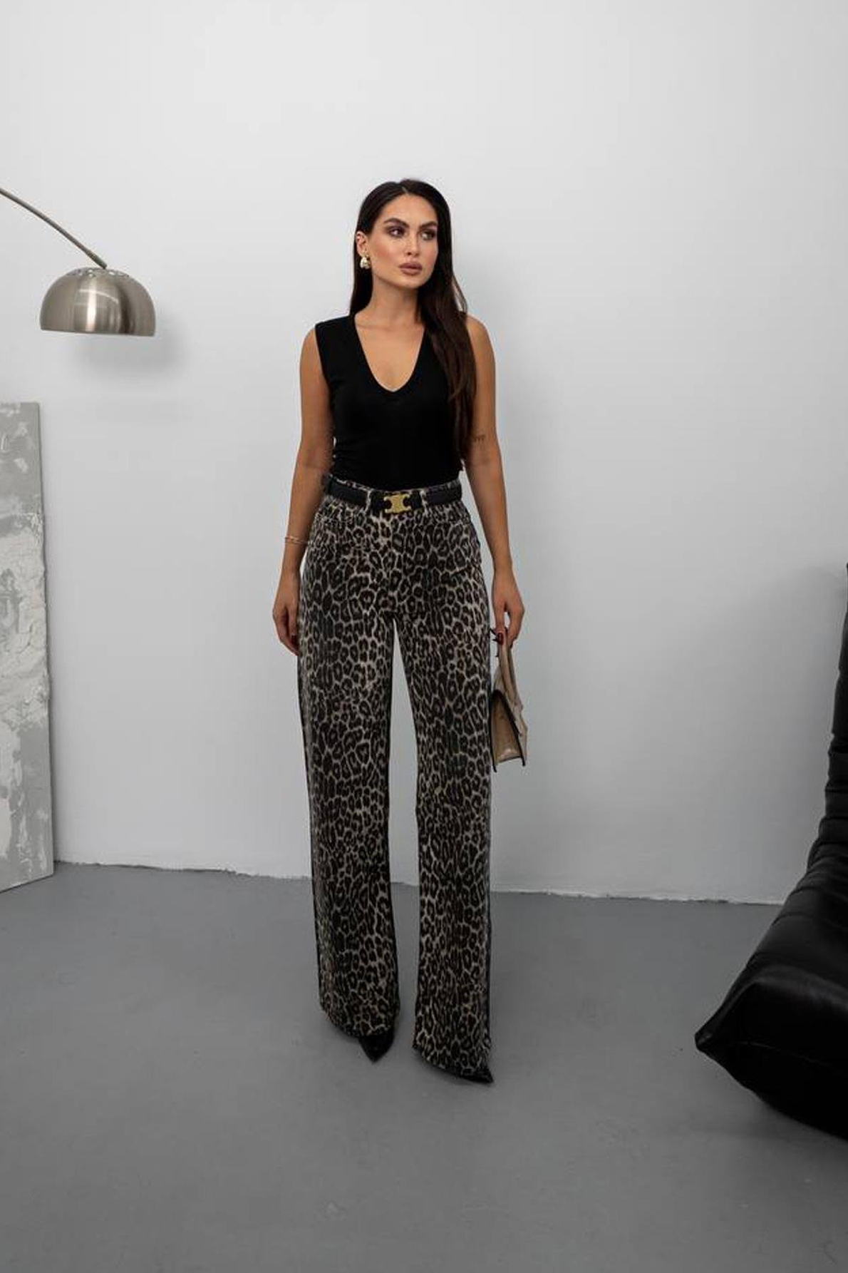 Pinterest Leopar Wide Leg Jean