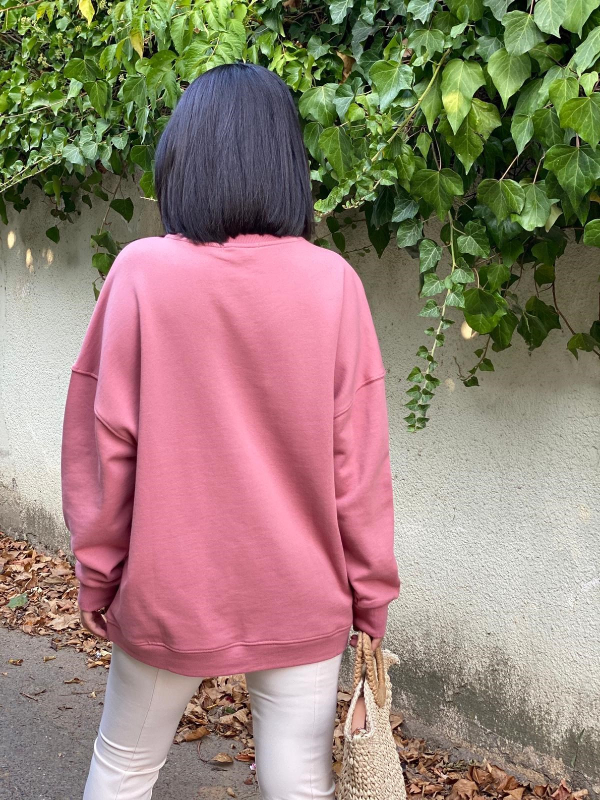 Pudra Bisiklet Yaka Sweat