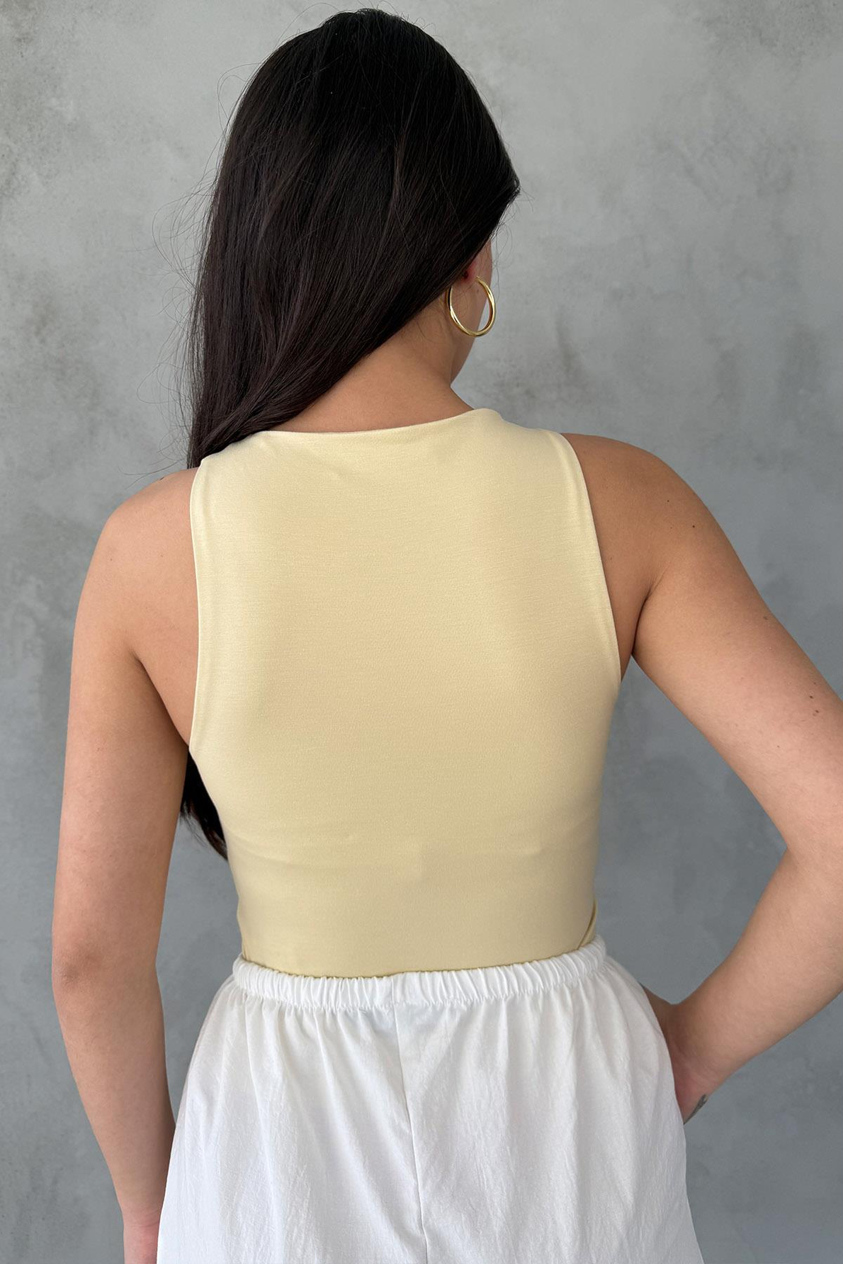 Sarı Halter Yaka Atlet