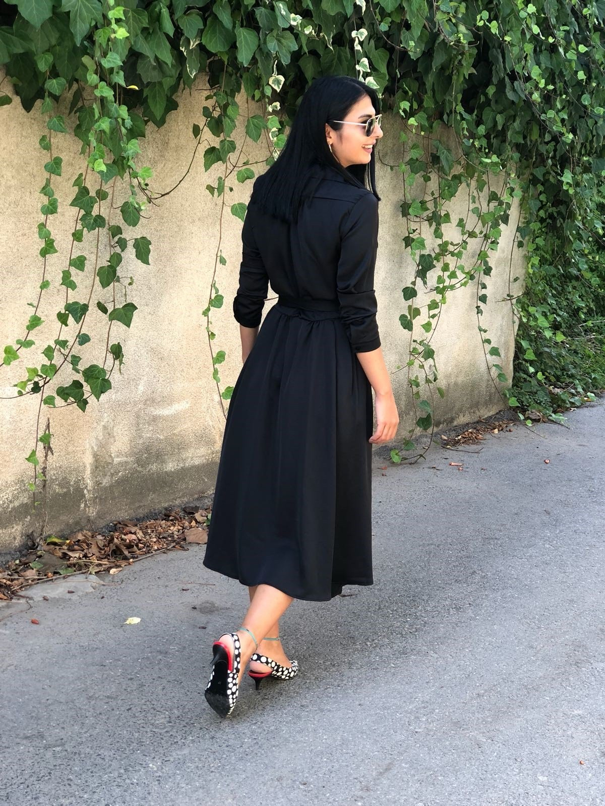 Siyah Anvelop Elbise