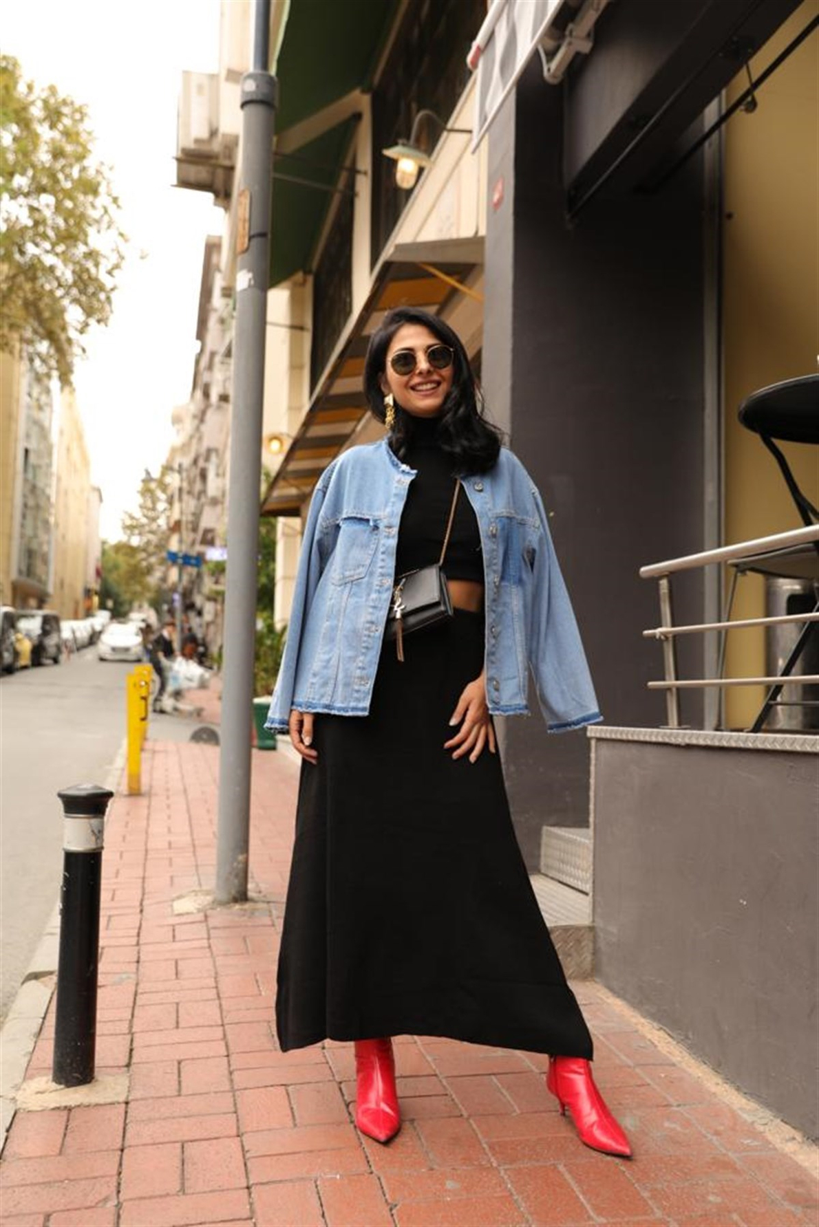 Siyah Çan Triko Etek