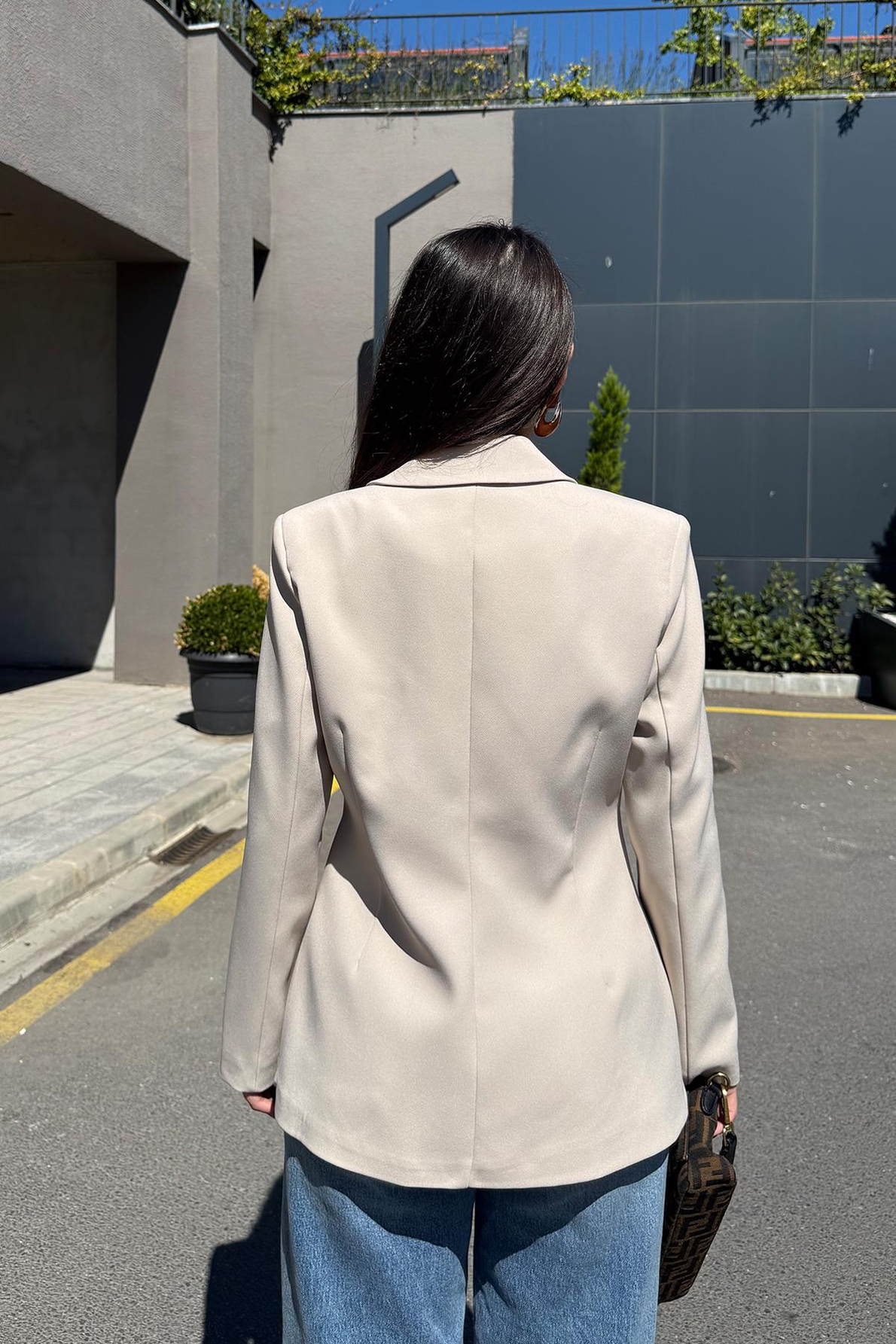 Taş Dior Kuplu Gold Düğmeli Ceket