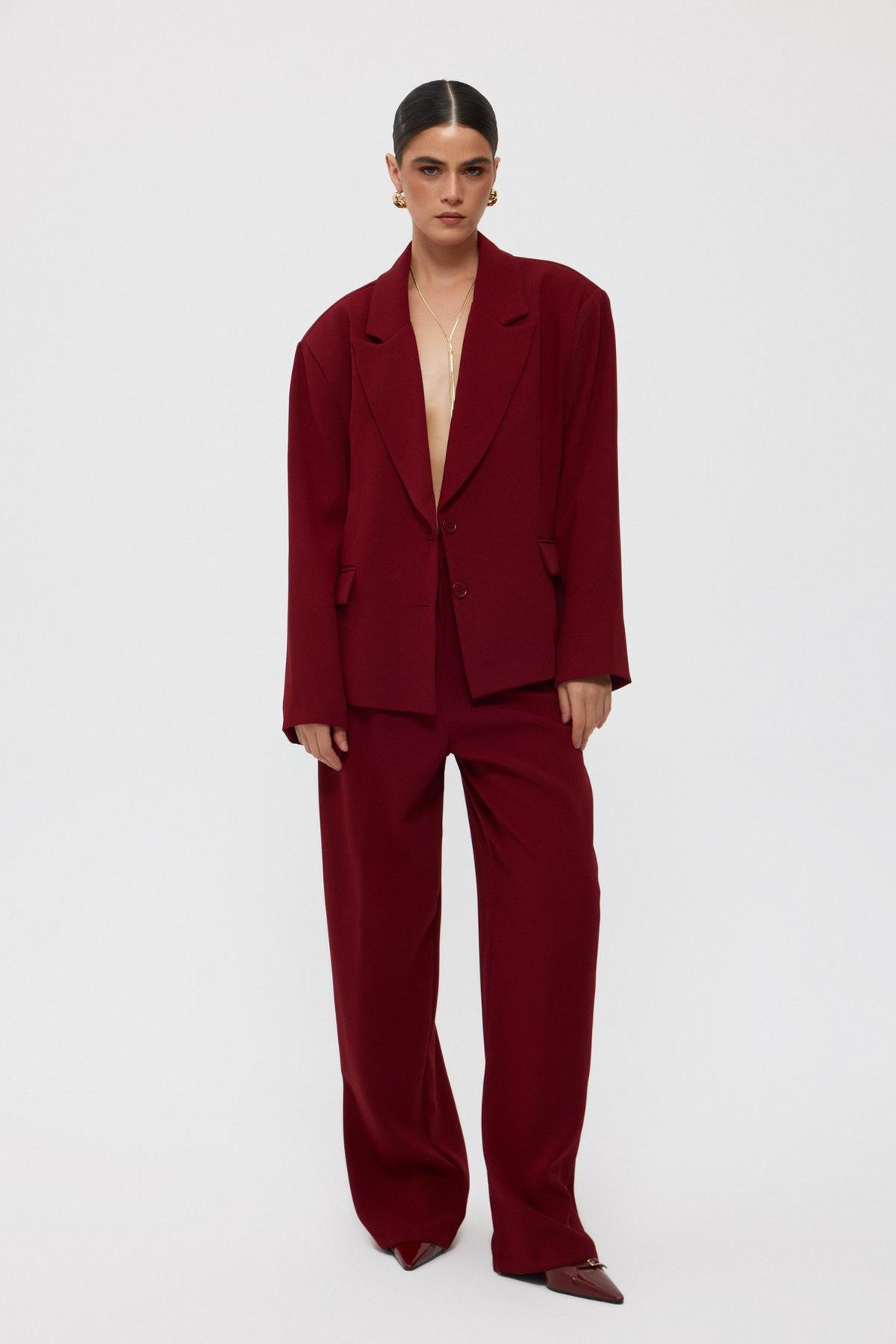 Vişne Çürüğü Premium Oversize Ceket