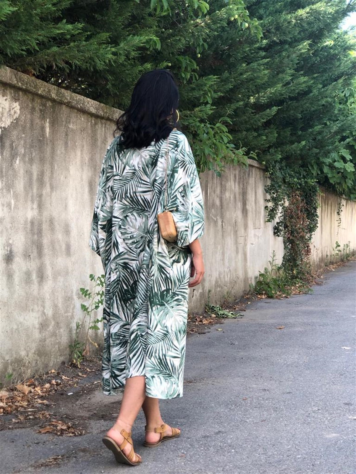 Yeşil Desenli Kimono