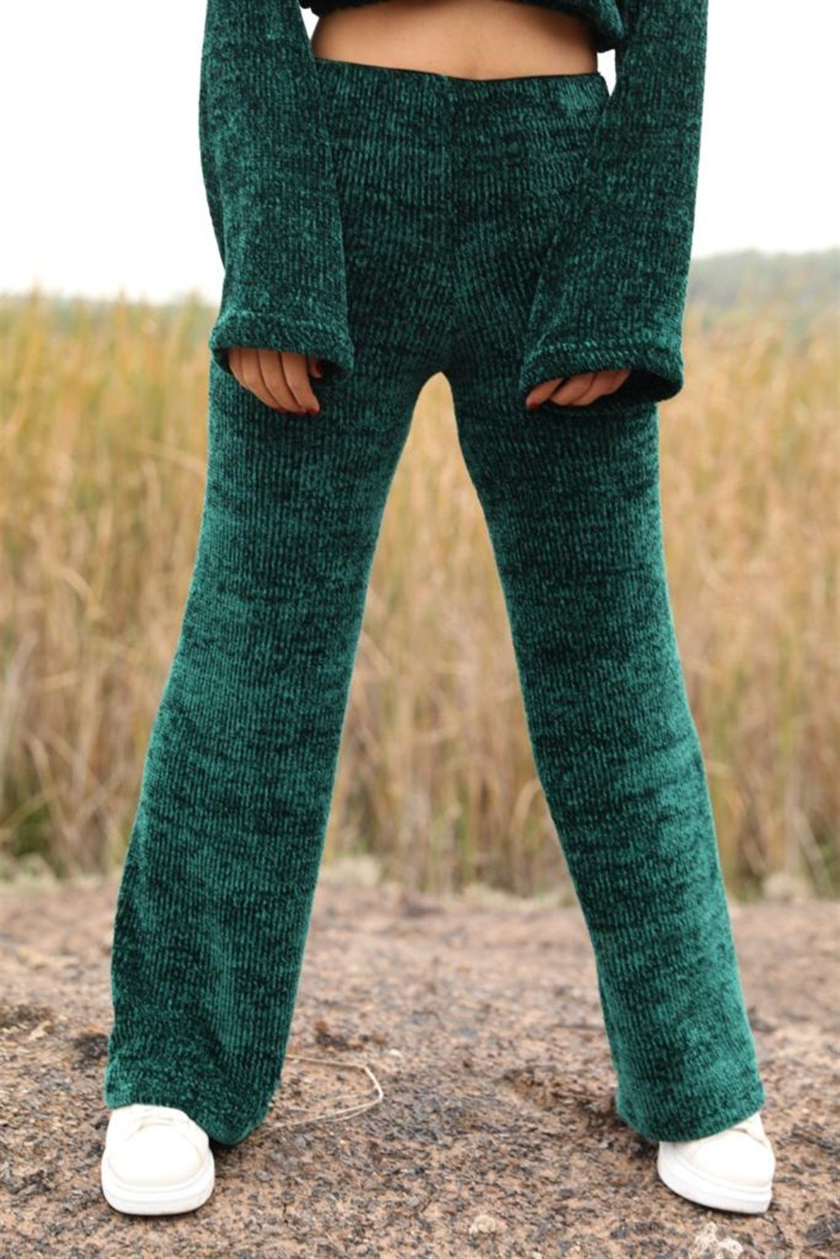 Yeşil Triko Pantolon