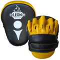 Leon Ultimate Hakiki Deri Boks ve Kick Boks El Lapası Ellik Siyah Sarı