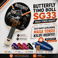 Butterfly 85017S Boll Smart Grip SG33 ITTF Onaylı Masa Tenisi Raketi