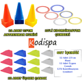 Kodispa 12'li 23'cm Hunili Üçgen Çanaklı Antrenman Seti