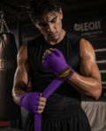 Leon Elastik Boks, Kick Boks ve Muay Thai Bandajı 3,5 Metre Mor