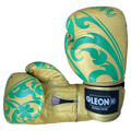 Leon Flower Deri Kick Boks ve Muay Thai Eldiveni Altın Sarısı