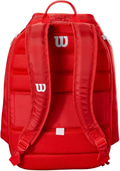 Wilson Süper Tour Tenis Sırt Çantası Raket Bölmeli Kırmızı