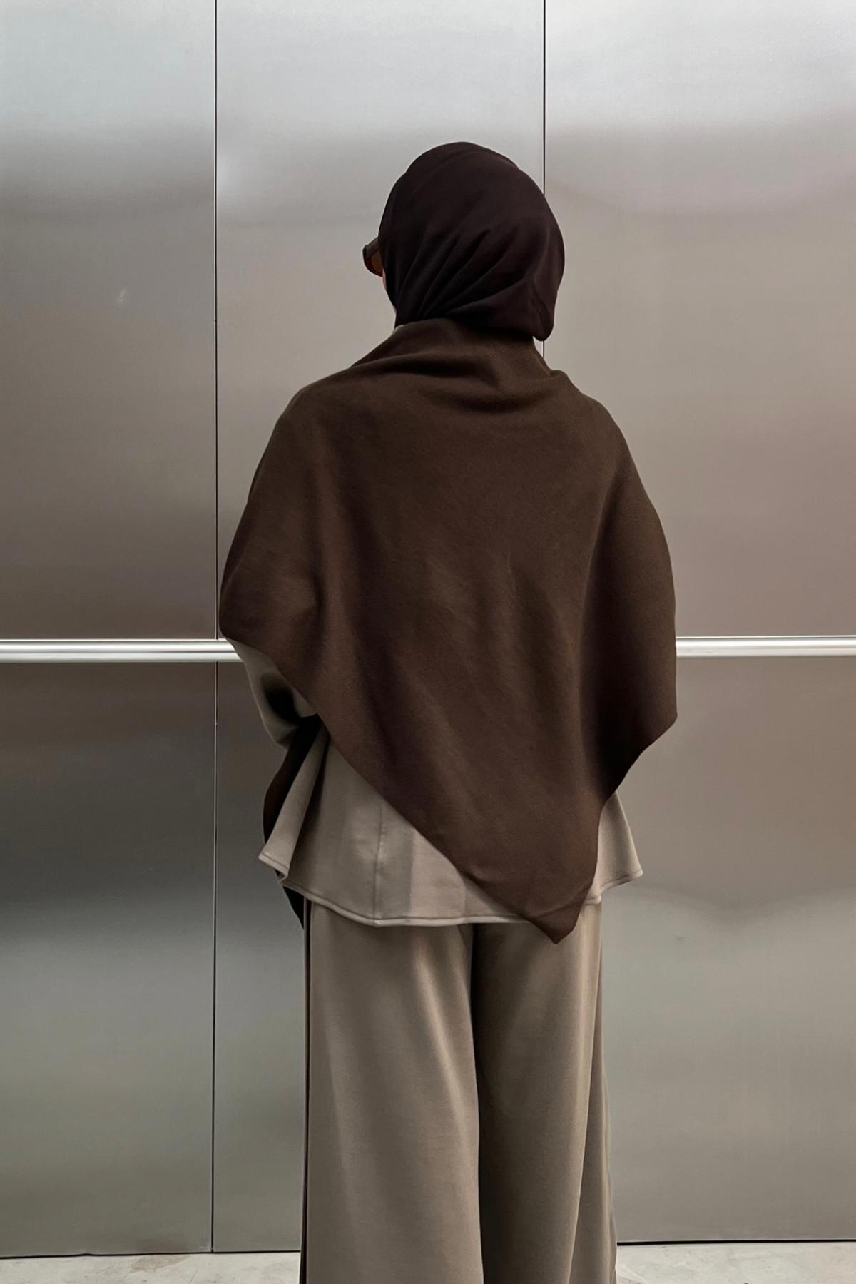OMUZ ŞALI -KAHVE