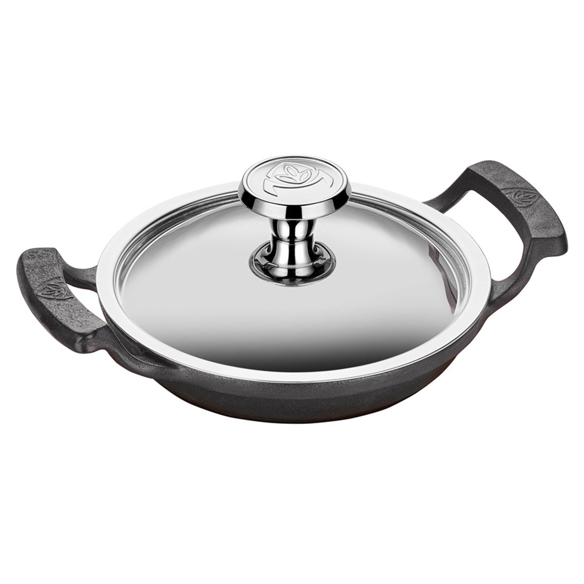 Cast iron A2 Dish With Stainless Steel Lid
