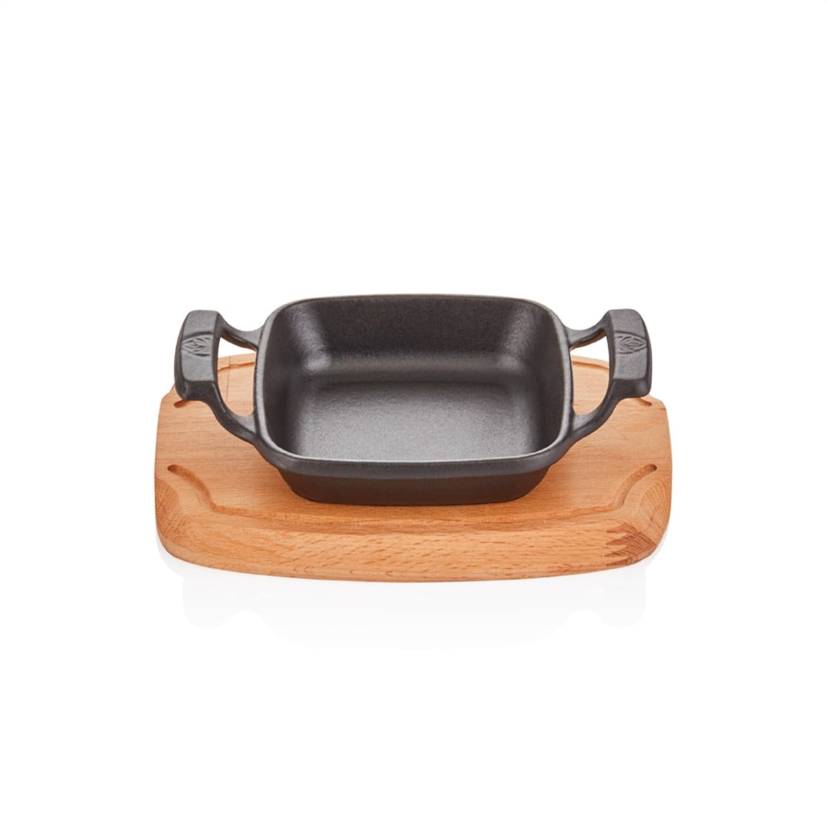 Cast Iron Square Dish and Trivet Set
