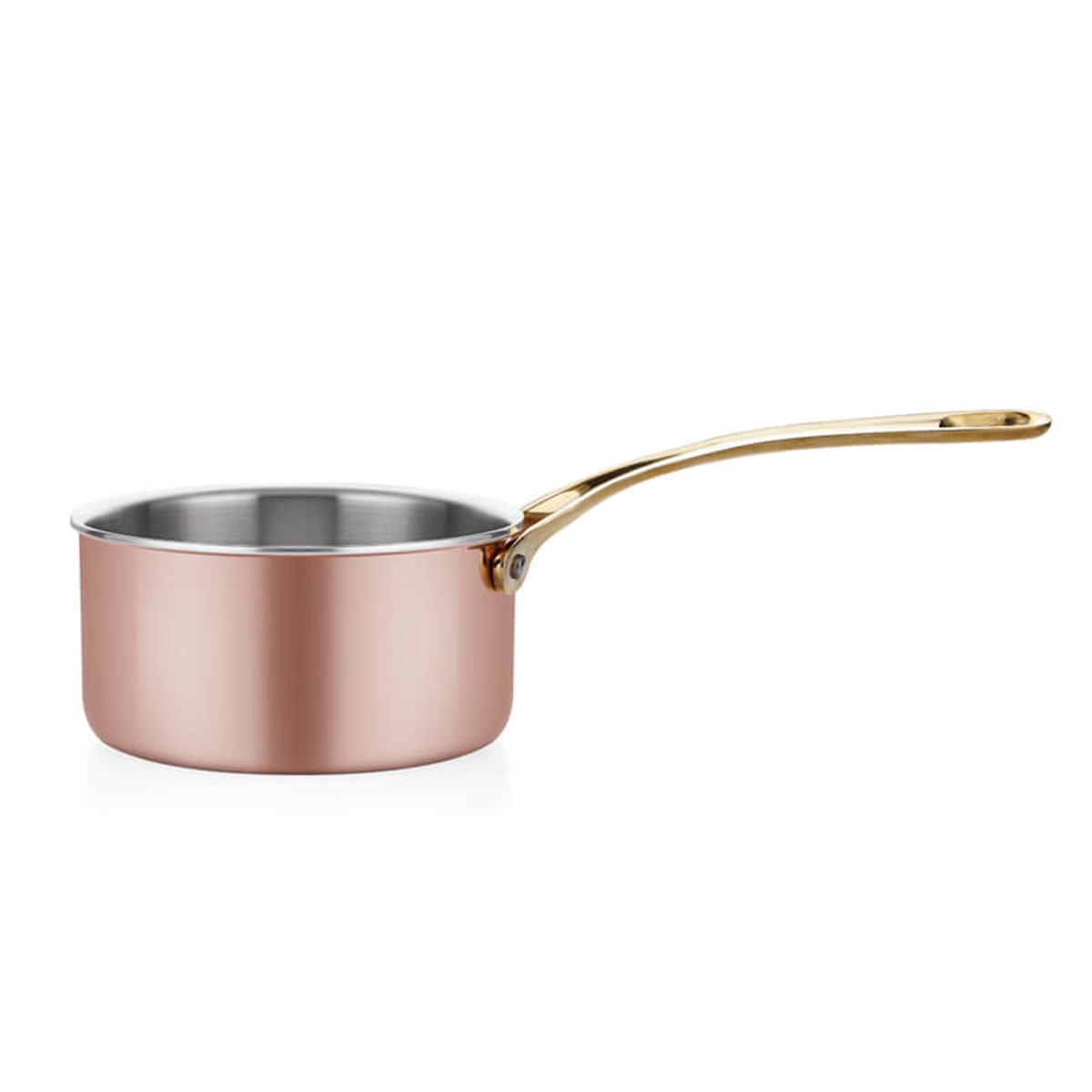 Multi Metal Copper Casserole Pan