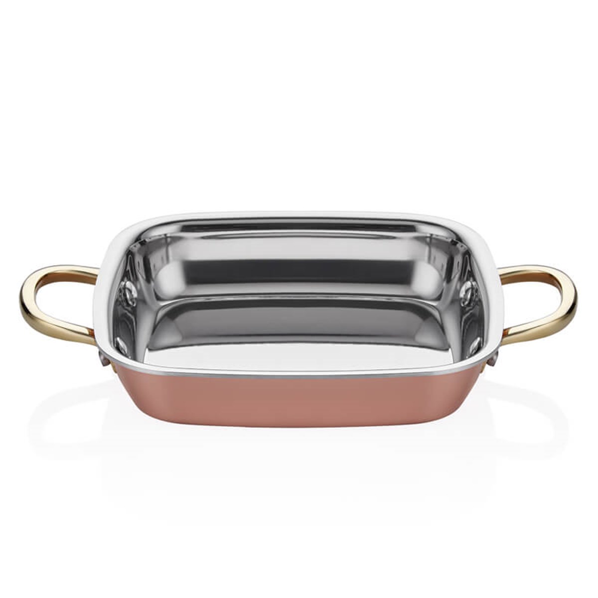 Multi Metal Copper Square Dish