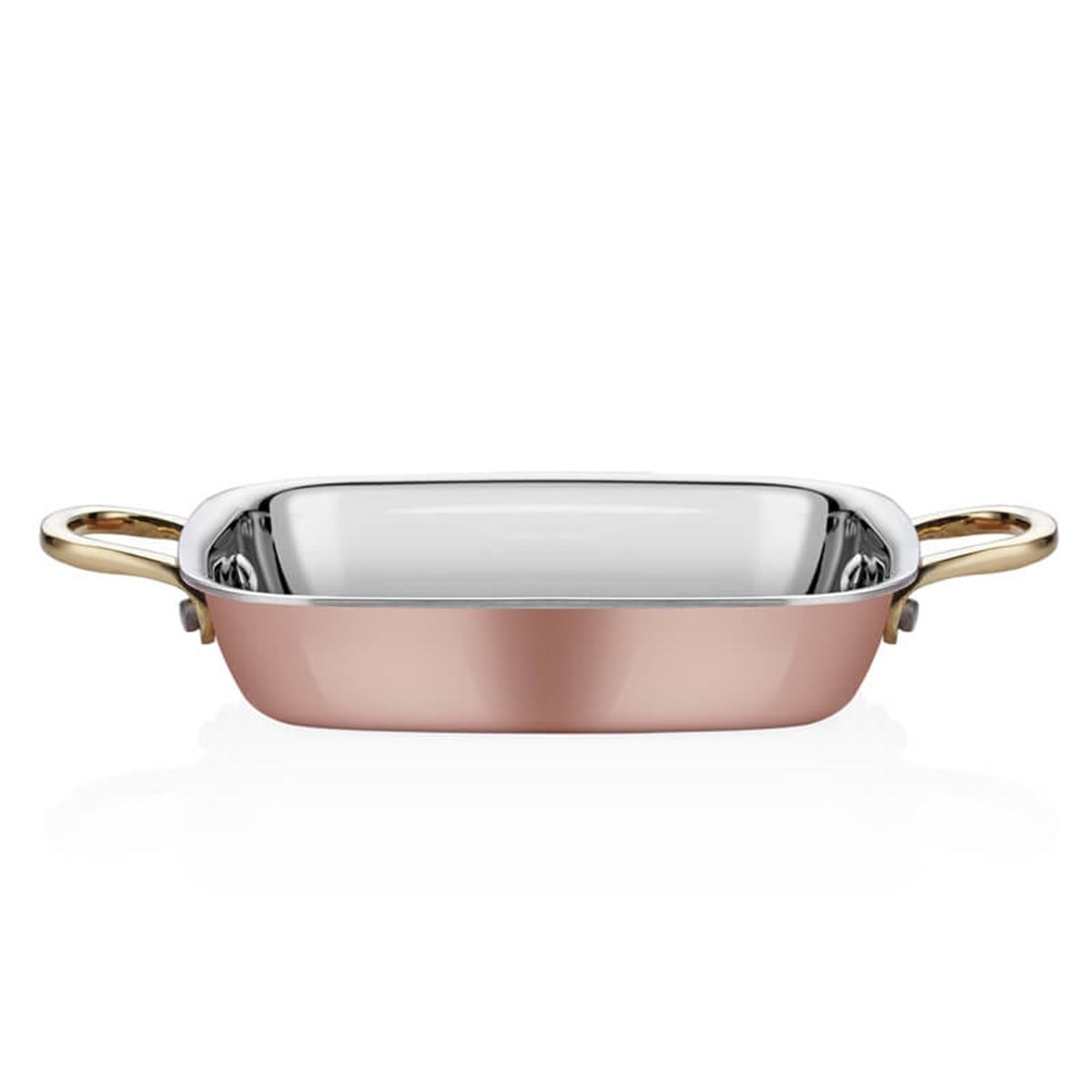 Multi Metal Copper Square Dish