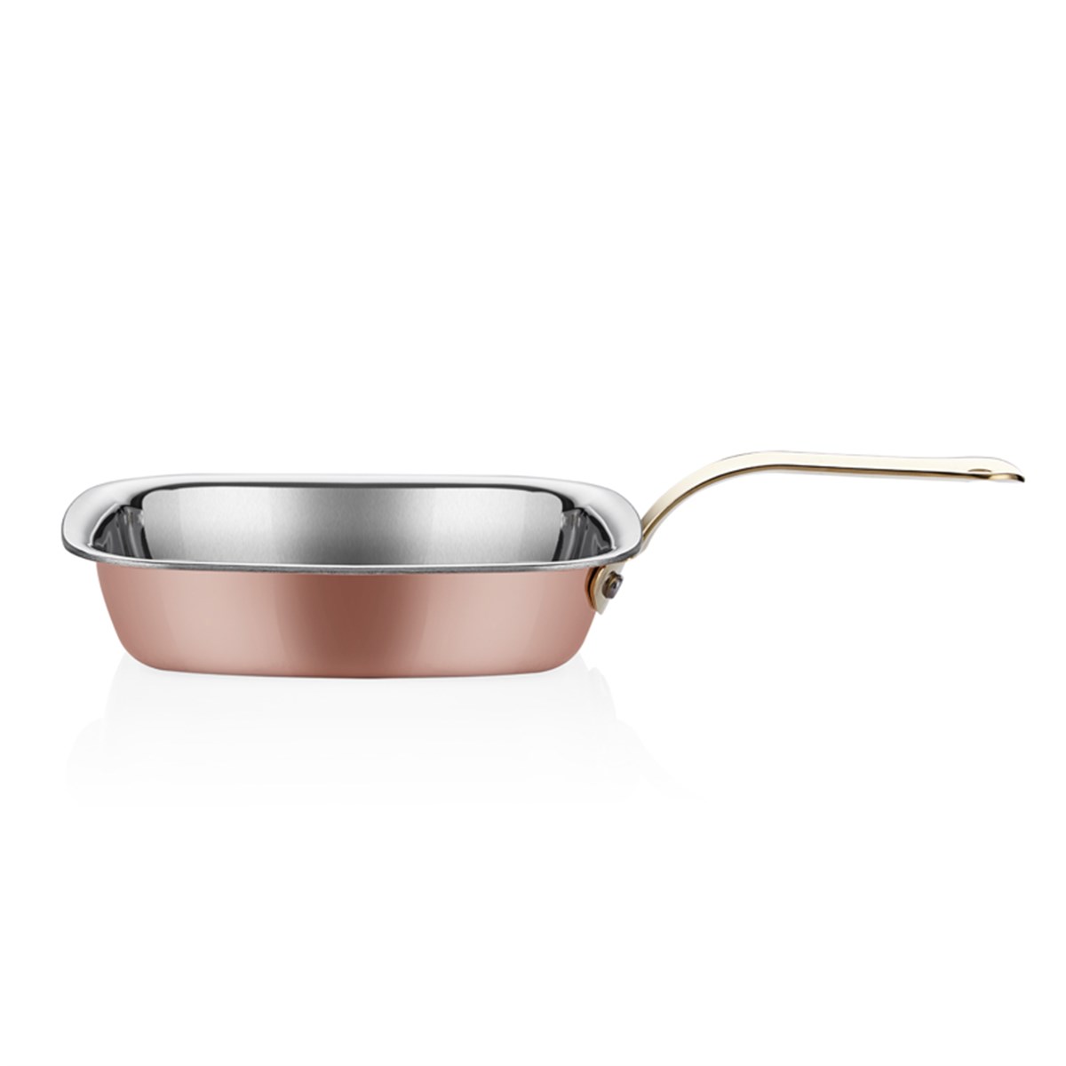 Multi Metal Copper Square Pan