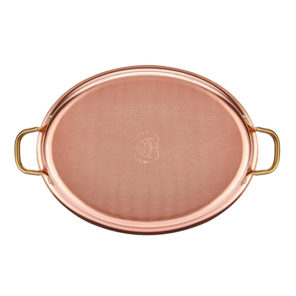 Multi Metal Copper Oval Deep Dish