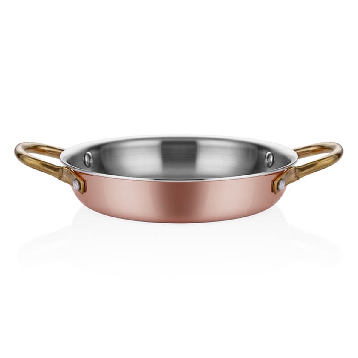 Multi Metal Copper Round Dish