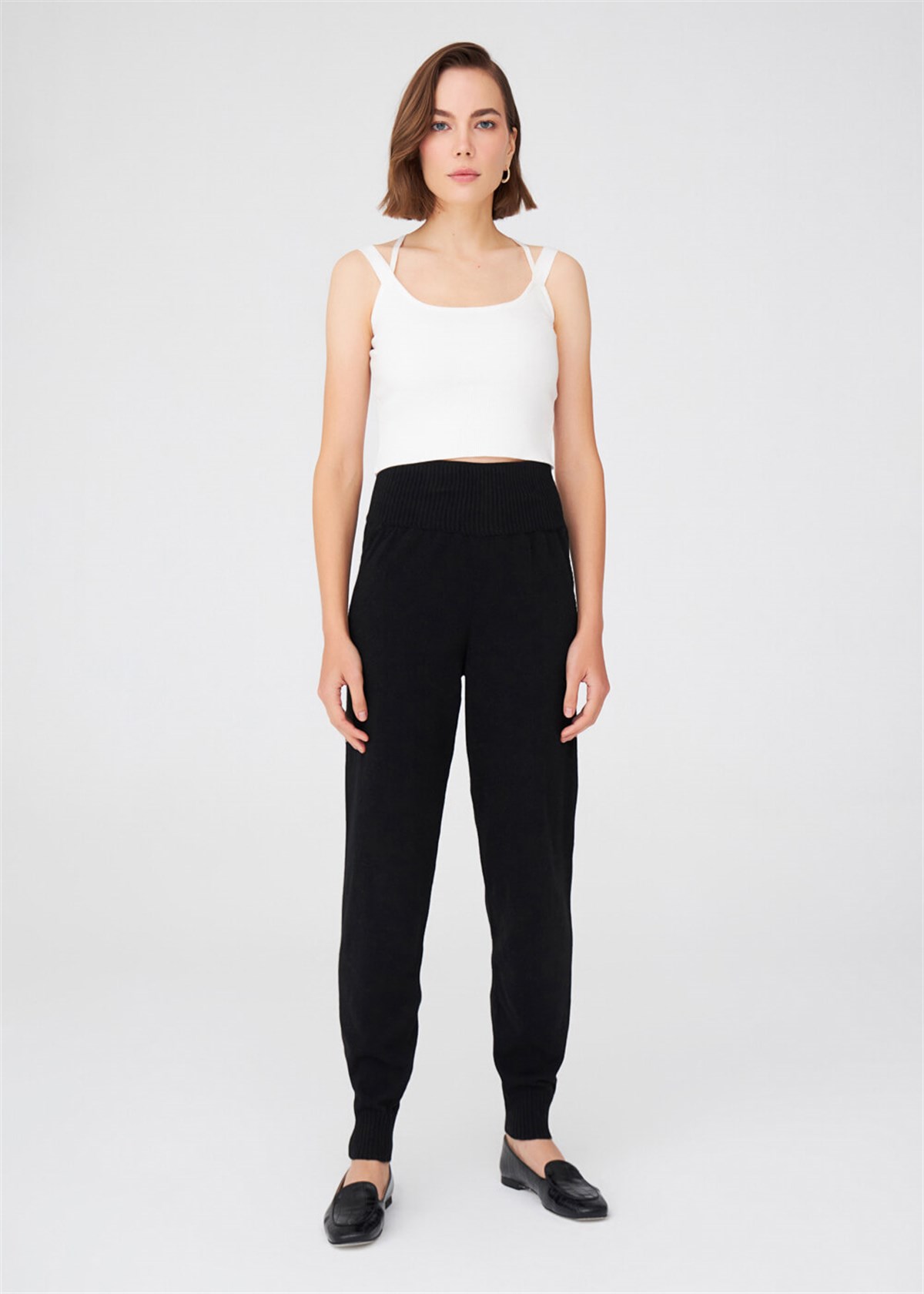 Peraluna Strap Knitwear Bustier - Ecru