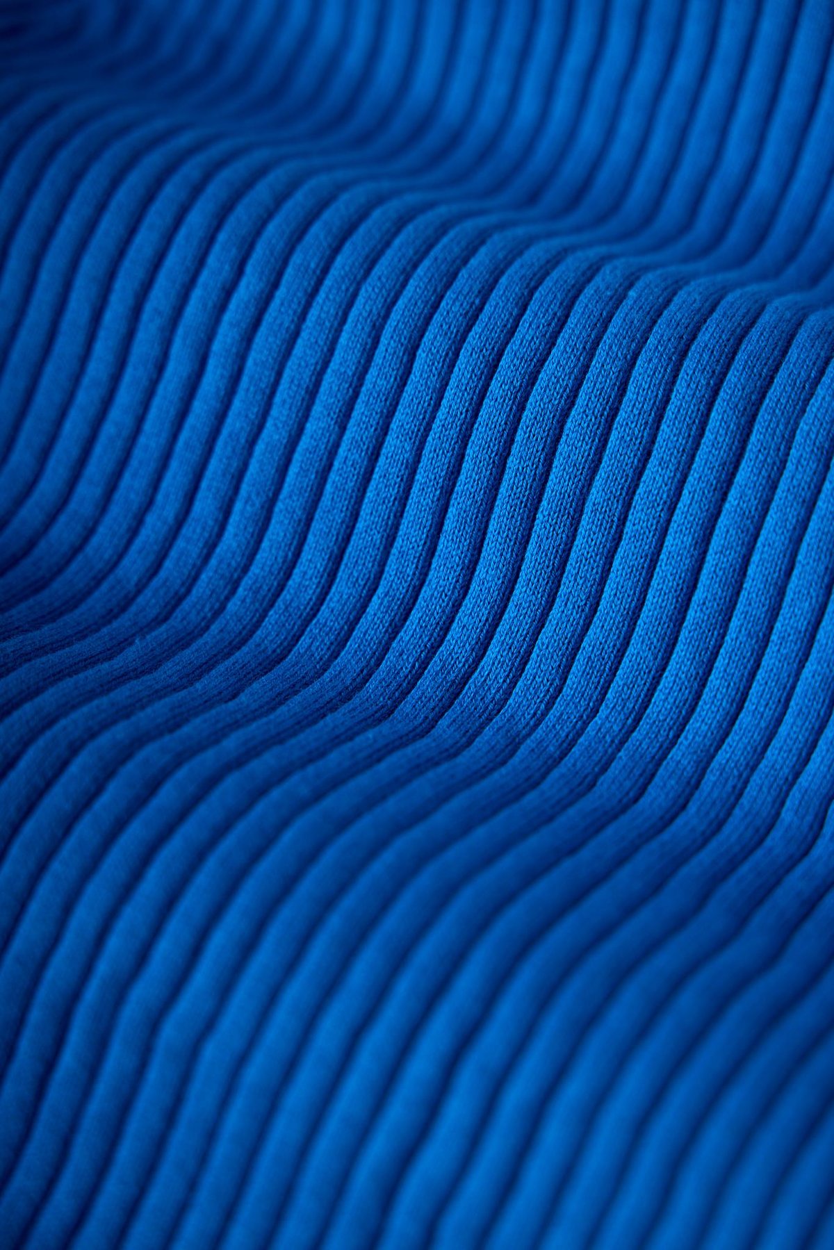 Peraluna Britta Rib Örgü Fit Kalıp Kadın Triko Kazak - Mavi