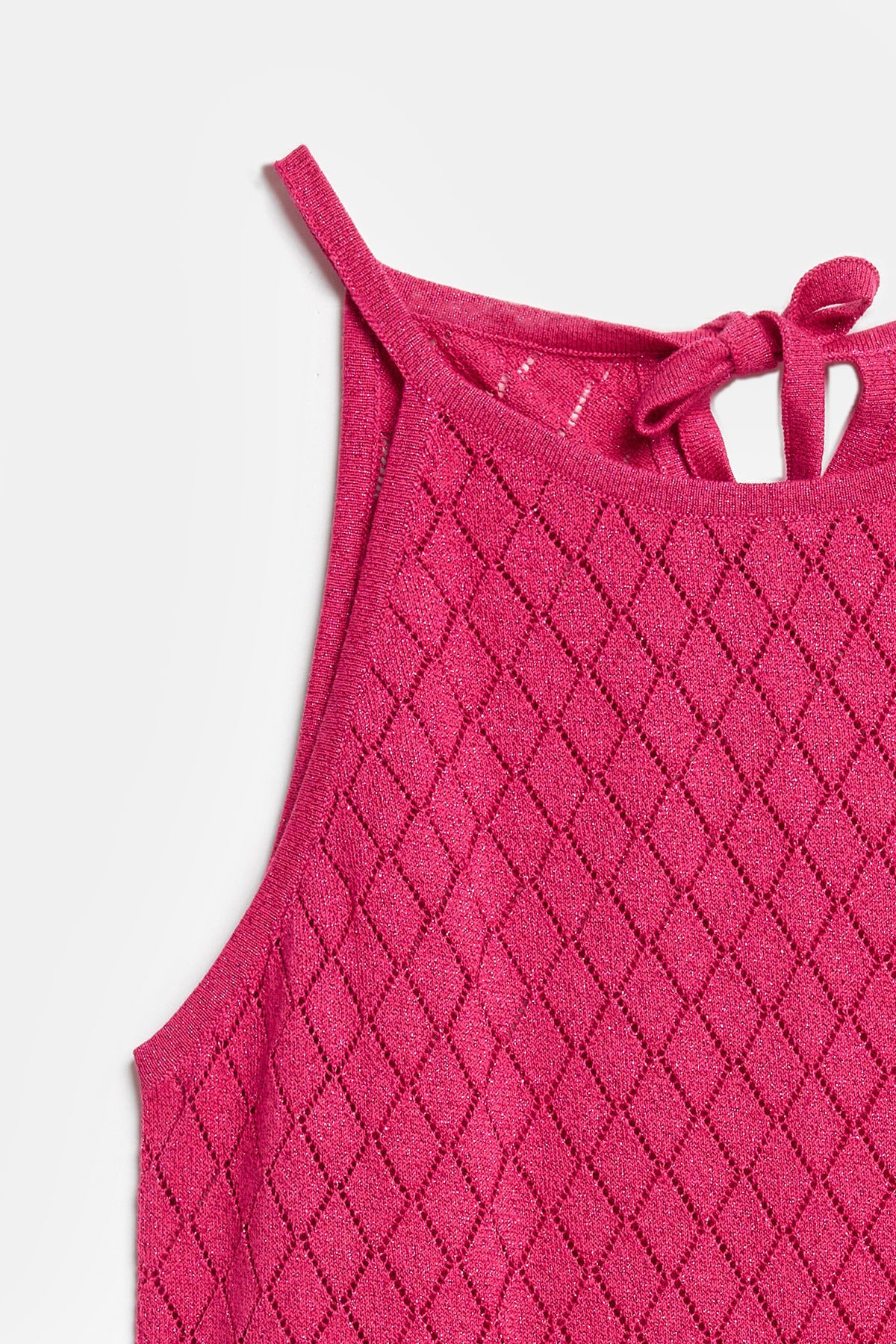 Peraluna EVELIEN DRESS Ajoured, Women's Beach Dress - Fuchsia