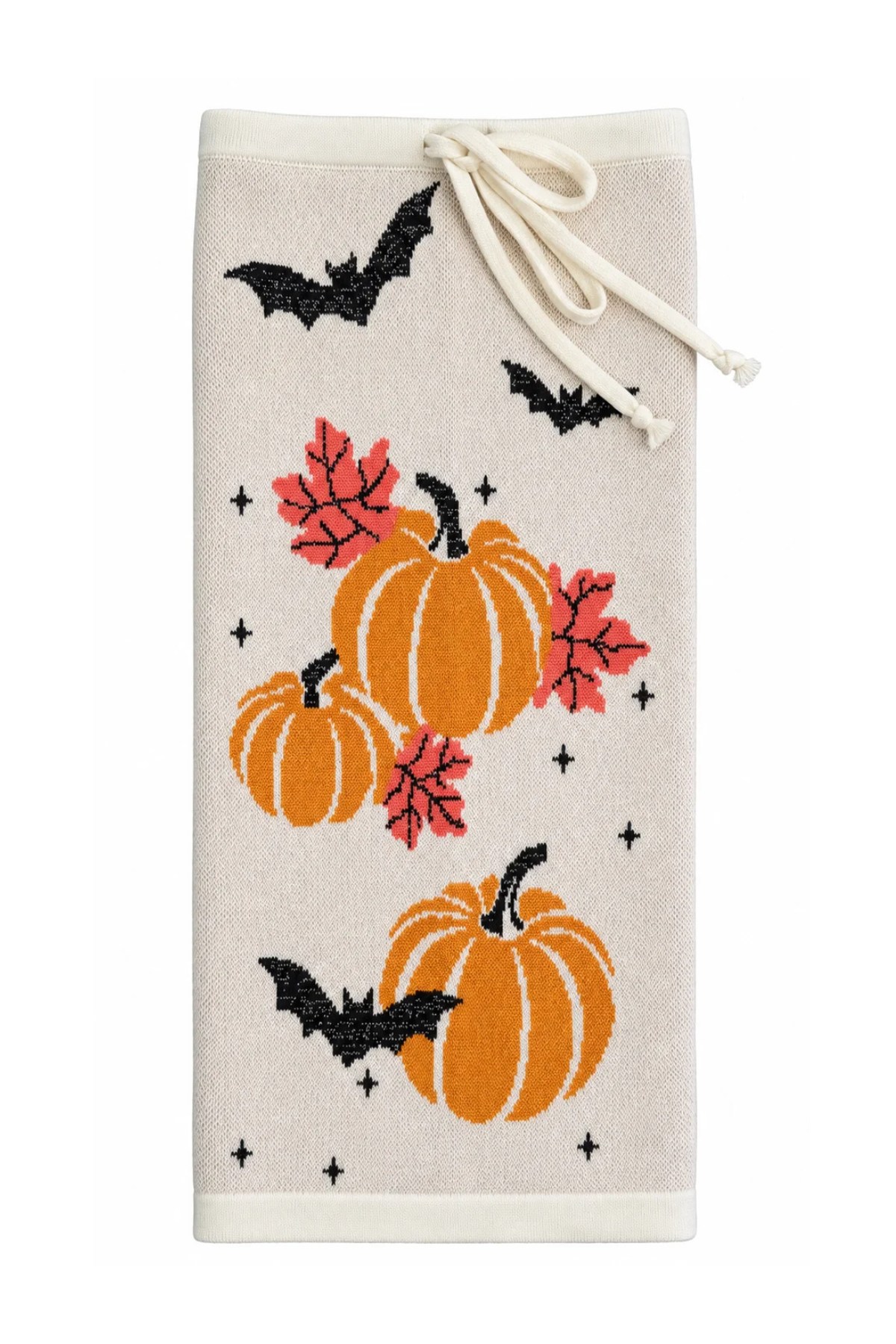 Peraluna Flying Pumpkin Tozluk Balkabağı Desen Tozluk - Ekru