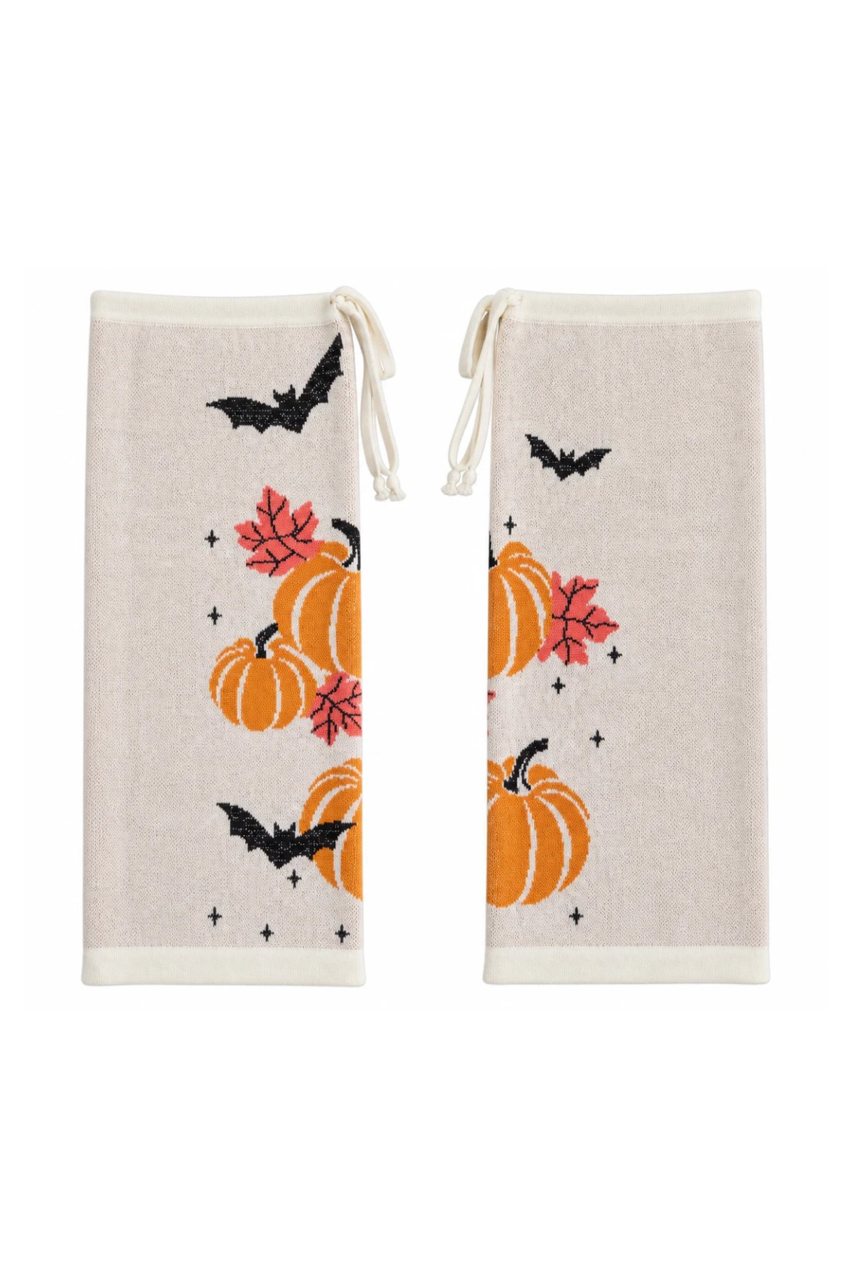 Peraluna Flying Pumpkin Tozluk Balkabağı Desen Tozluk - Ekru