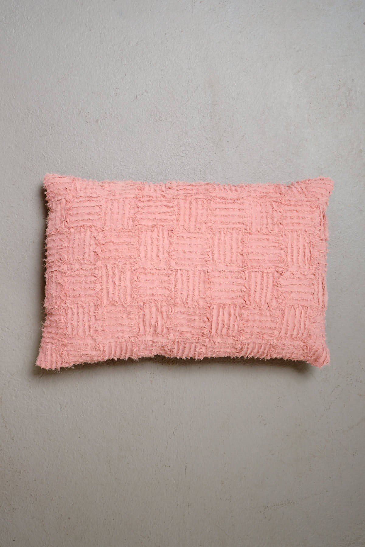 Peraluna FOAM PILLOW Chiffon Strip Knitwear Pillowcase 60X40 cm.- Powder