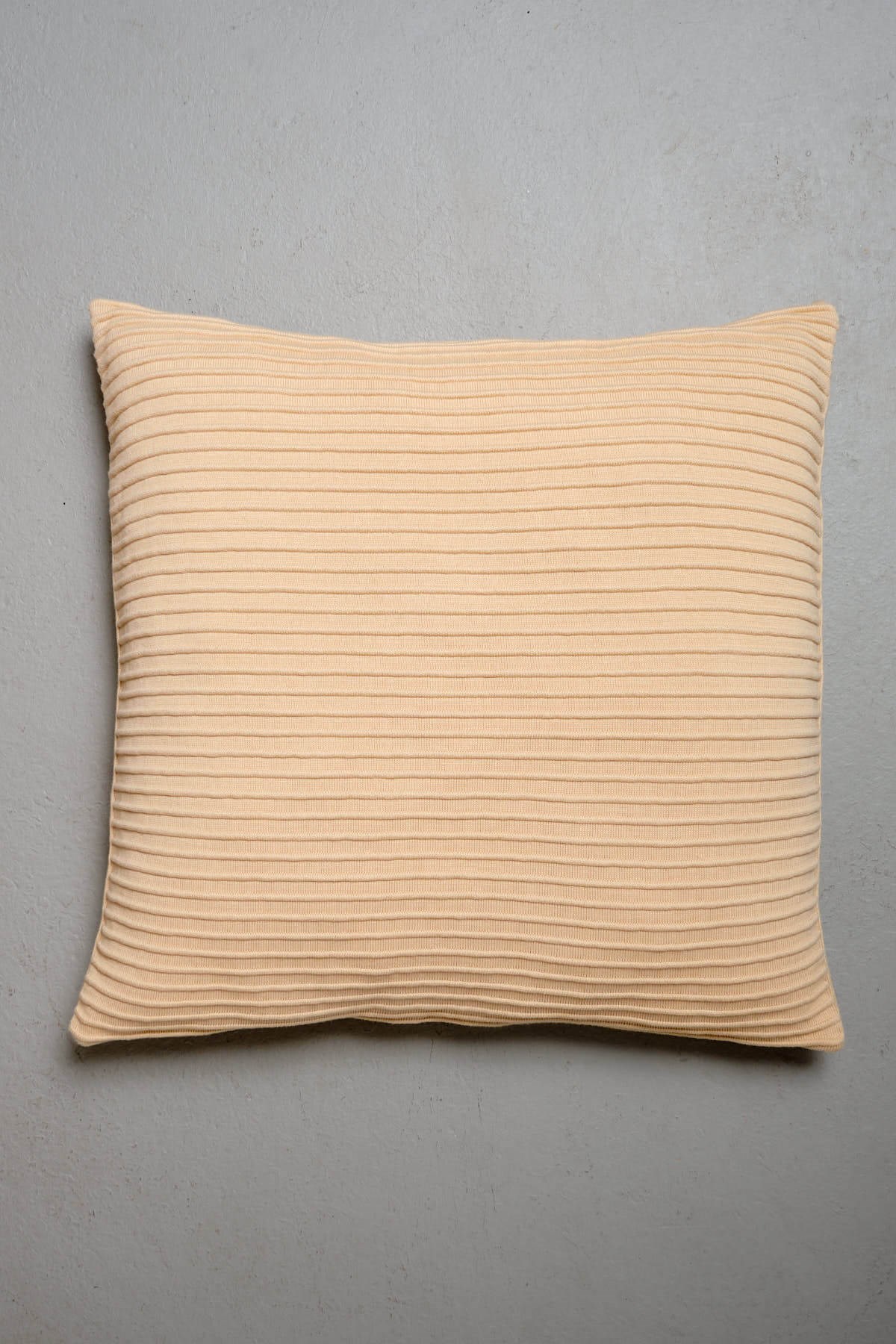 Peraluna FREE PILLOW 100% Organic Cotton Knitwear Pillowcase 60X60 cm. - Stone