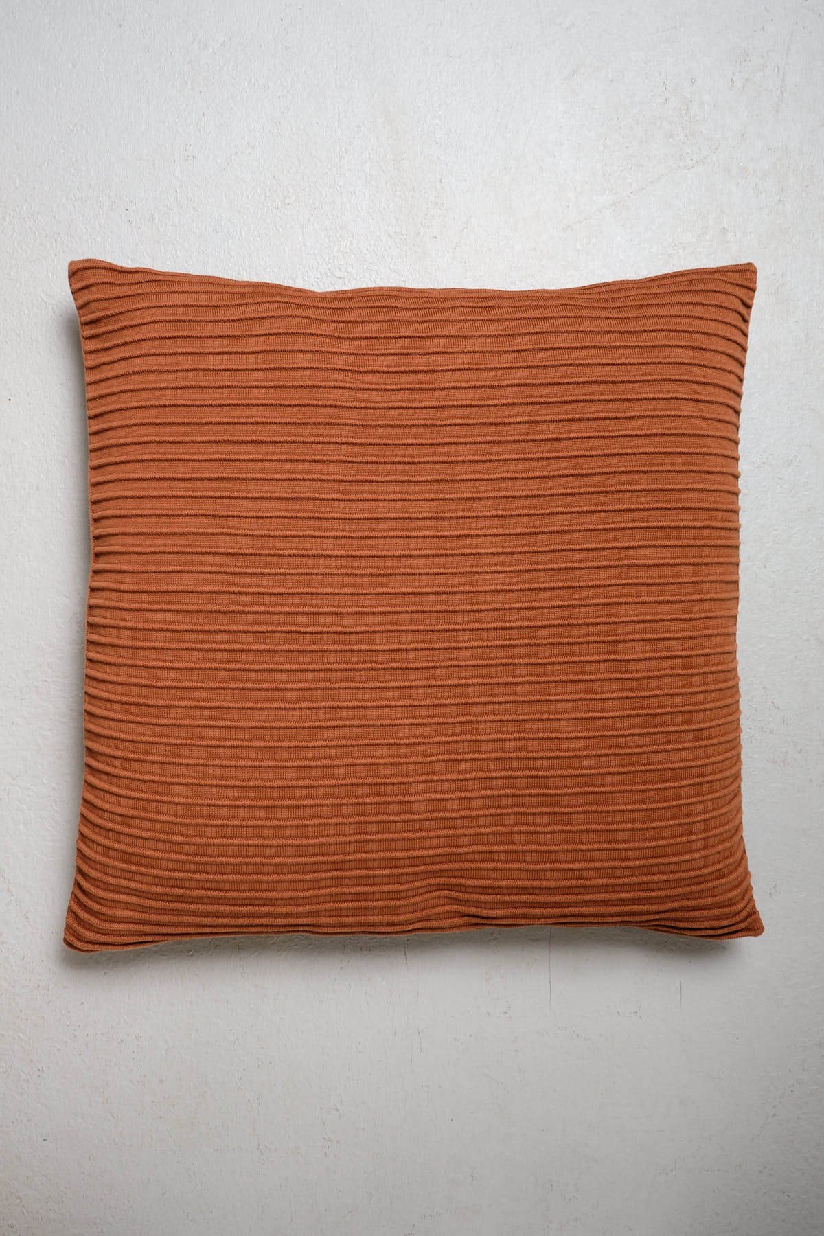 Peraluna FREE PILLOW 100% Organic Cotton Knitwear Pillowcase 60X60 cm. - Brown