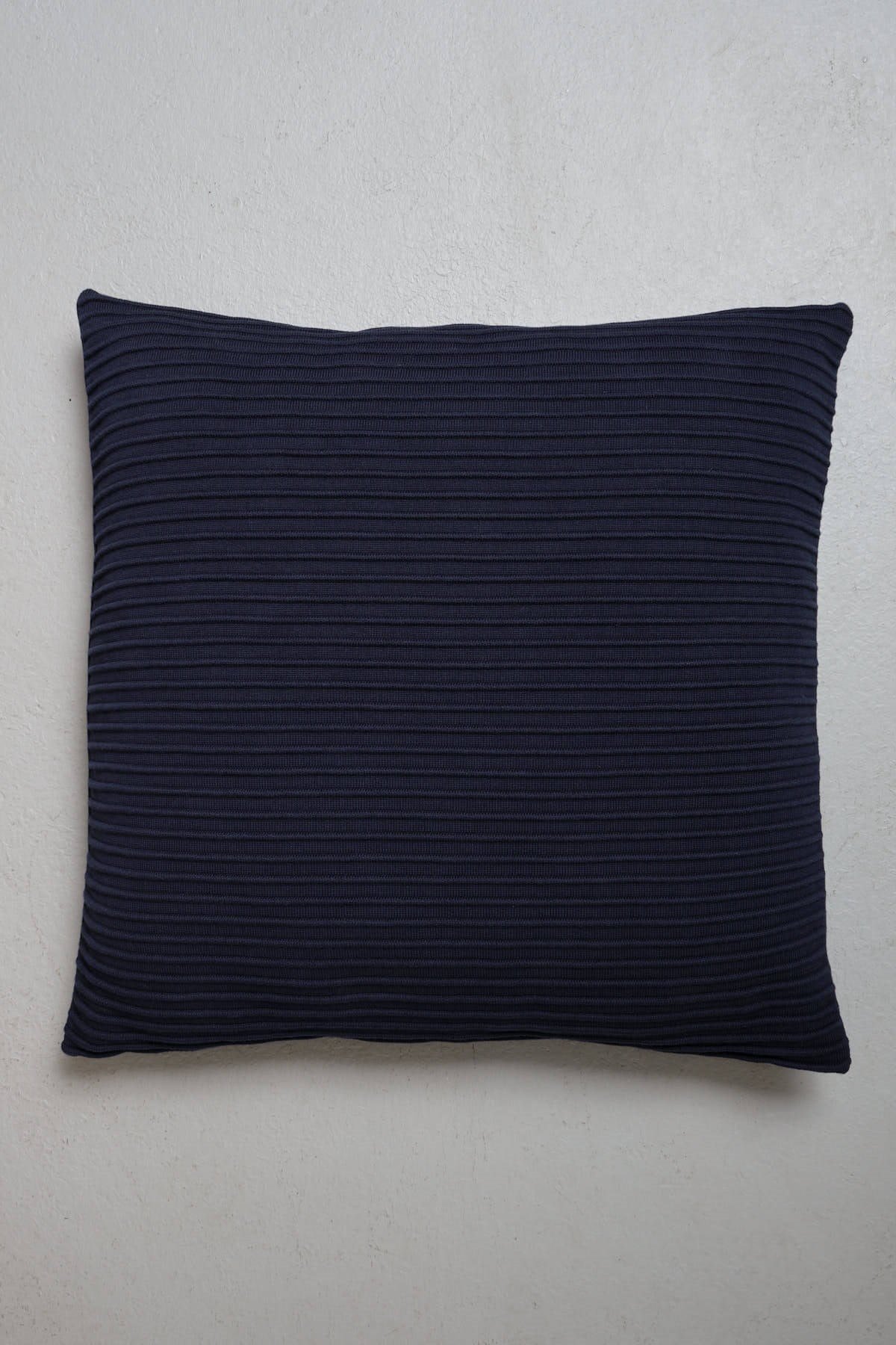 Peraluna FREE PILLOW 100% Organic Cotton Knitwear Pillowcase 60X60 cm. - Navy