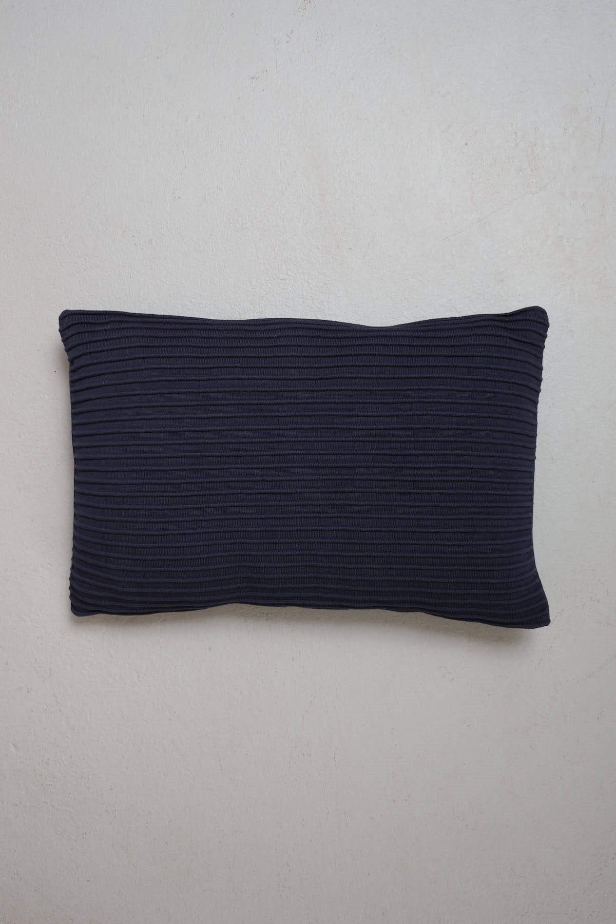 Peraluna FREE PILLOW 100% Organic Cotton Knitwear Pillowcase 60X40 cm. - Navy