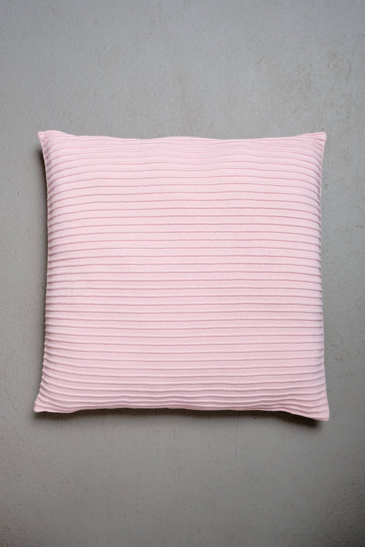 Peraluna FREE PILLOW 100% Organic Cotton Knitwear Pillowcase 45X45 cm. - Powder Pink