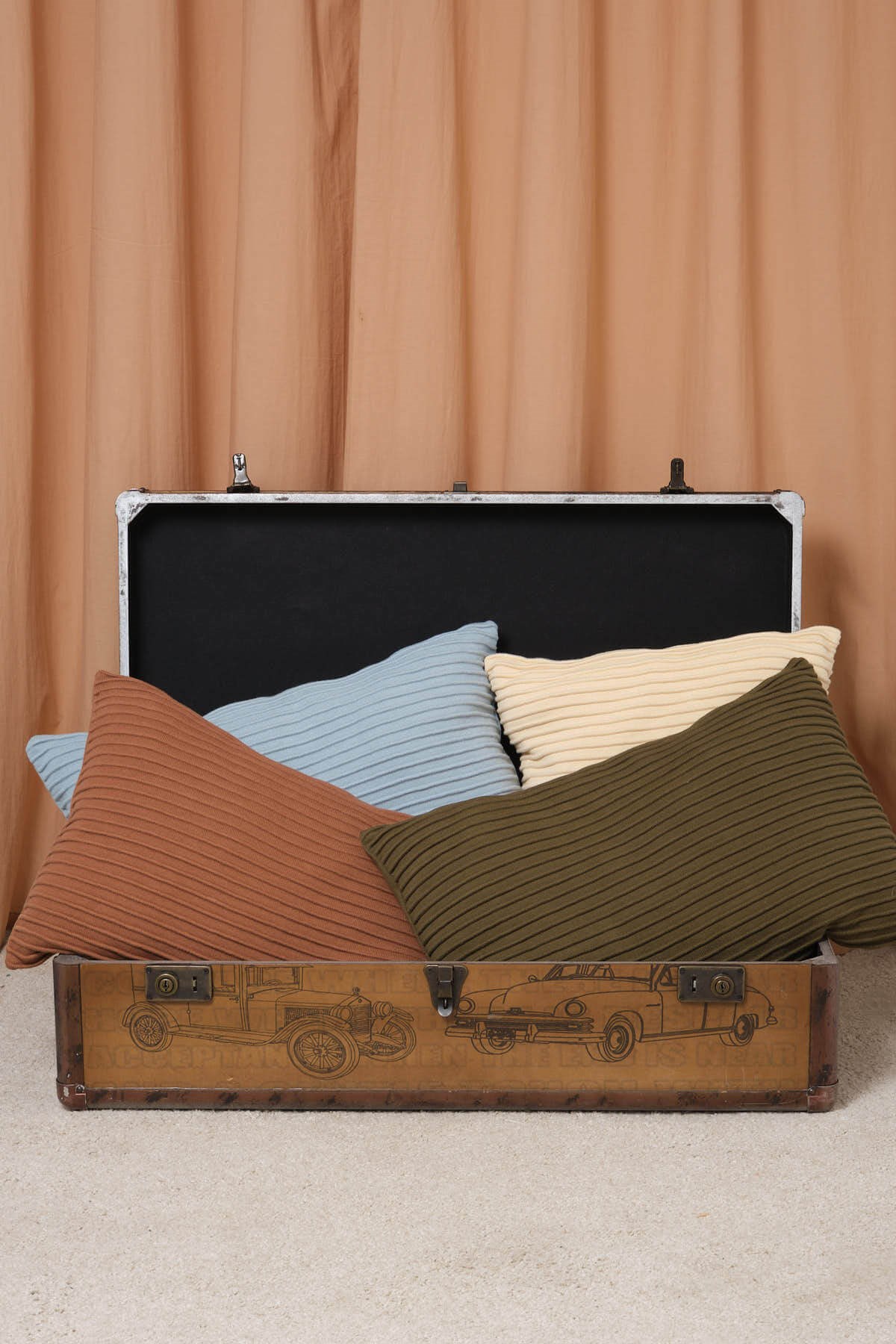 Peraluna Free Pillow %100 Organik Pamuk Triko Yastık Koyu Yeşil