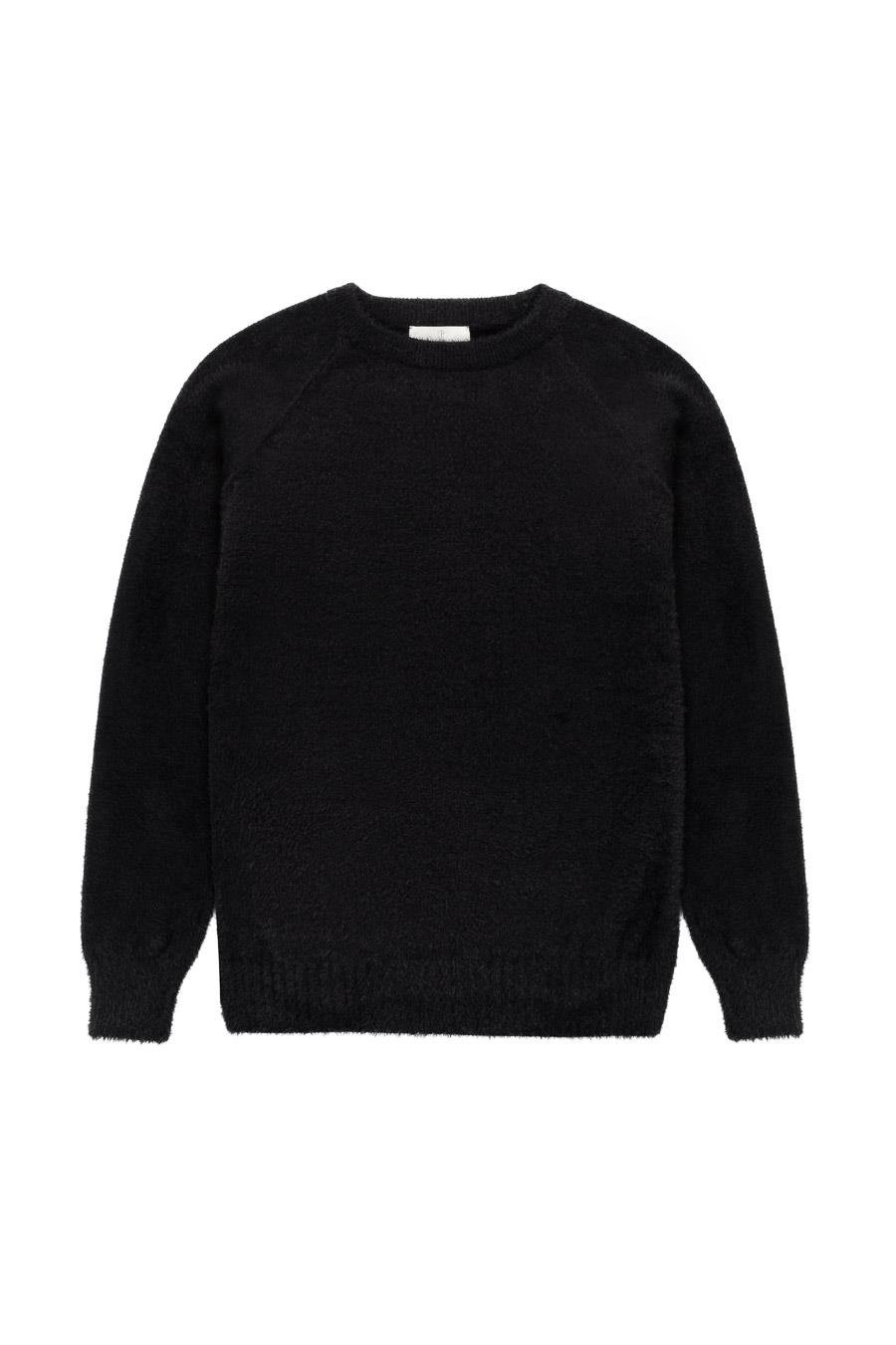 Peraluna HAZEL PULLOVER Bisiklet Yaka Rahat Kesimı Kadın Triko Kazak - Siyah