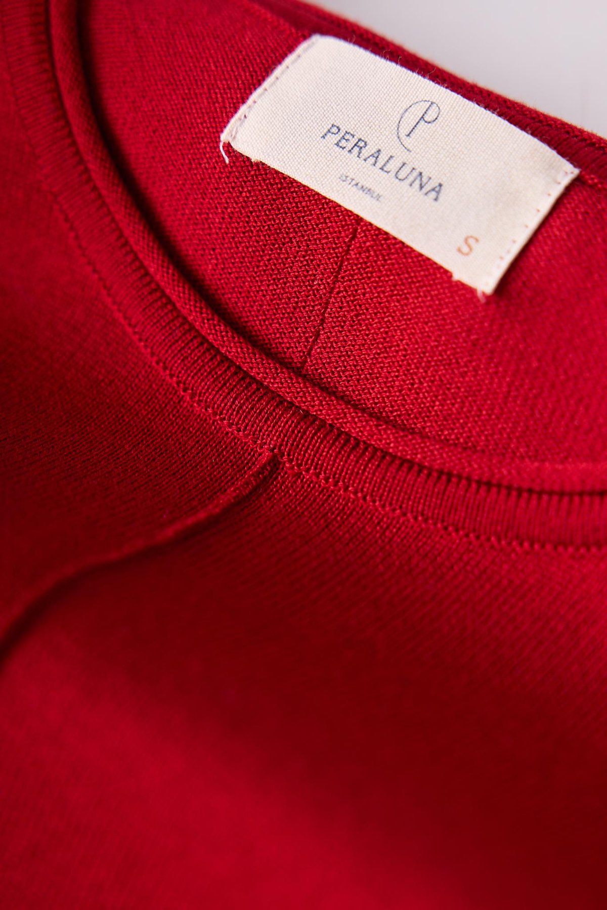 Peraluna Helion Bol Kesim Kadin Triko Kazak - Bordo