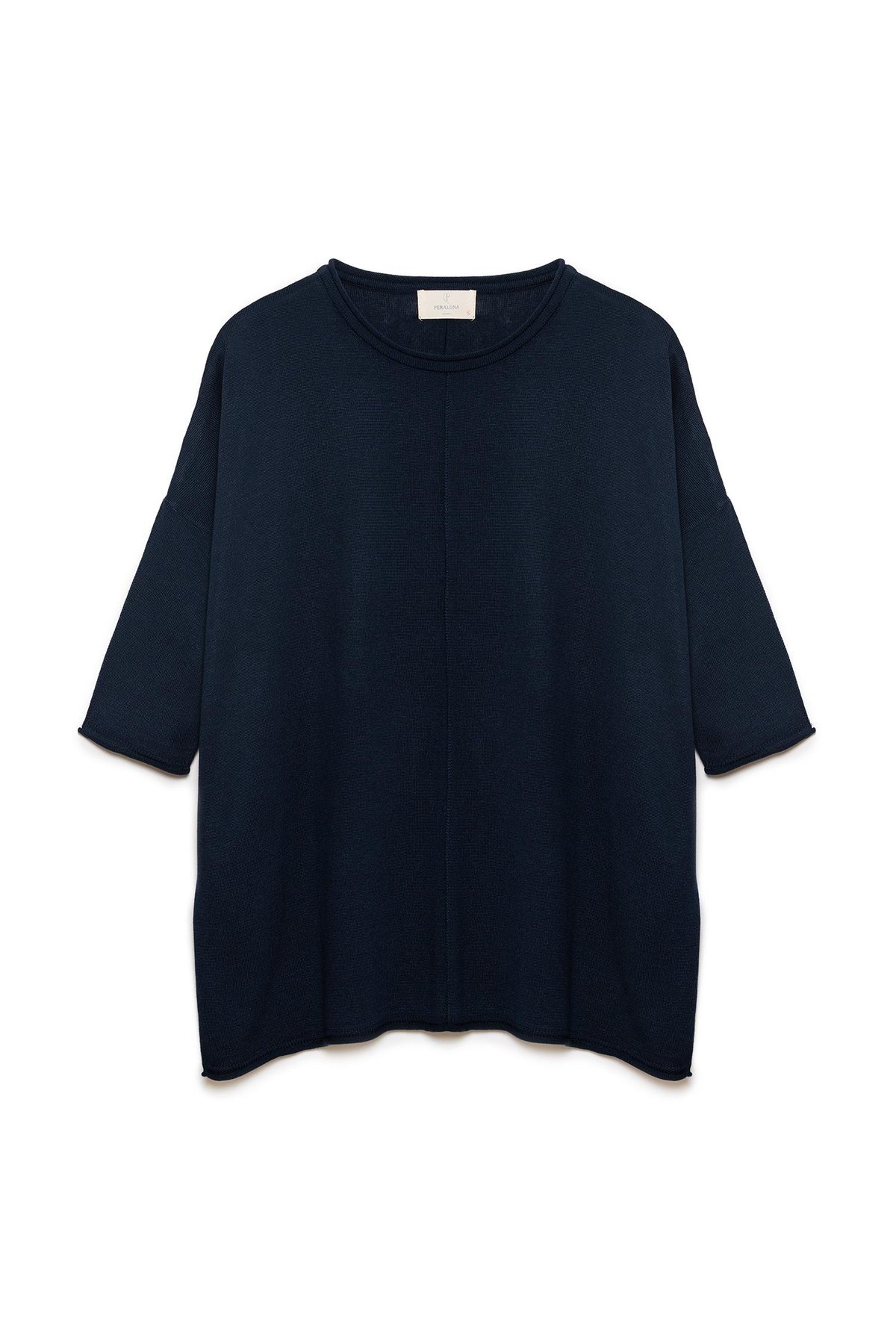 Peraluna Helion Loose Fit Womens Knitted Pullover - Navy