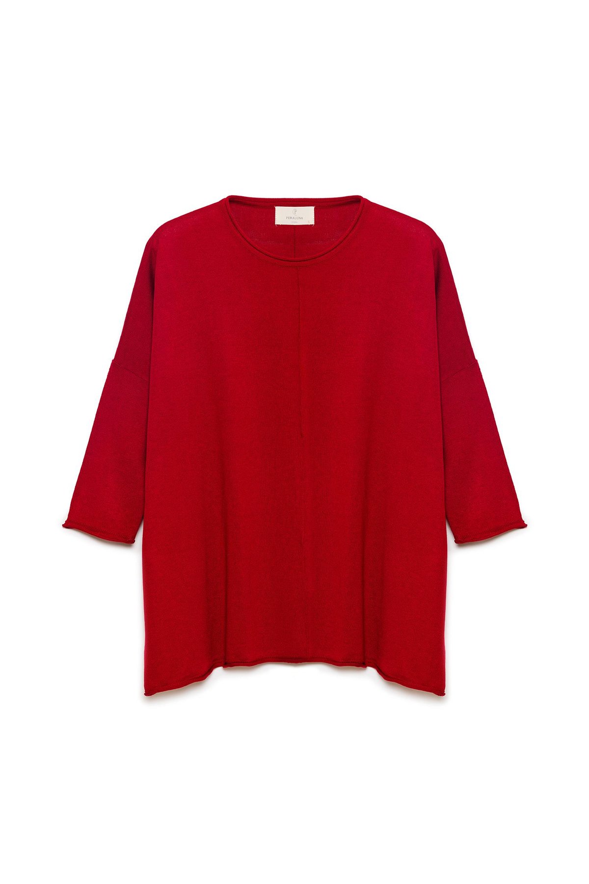 Peraluna Helion Loose Fit Womens Knitted Pullover - Burgundy