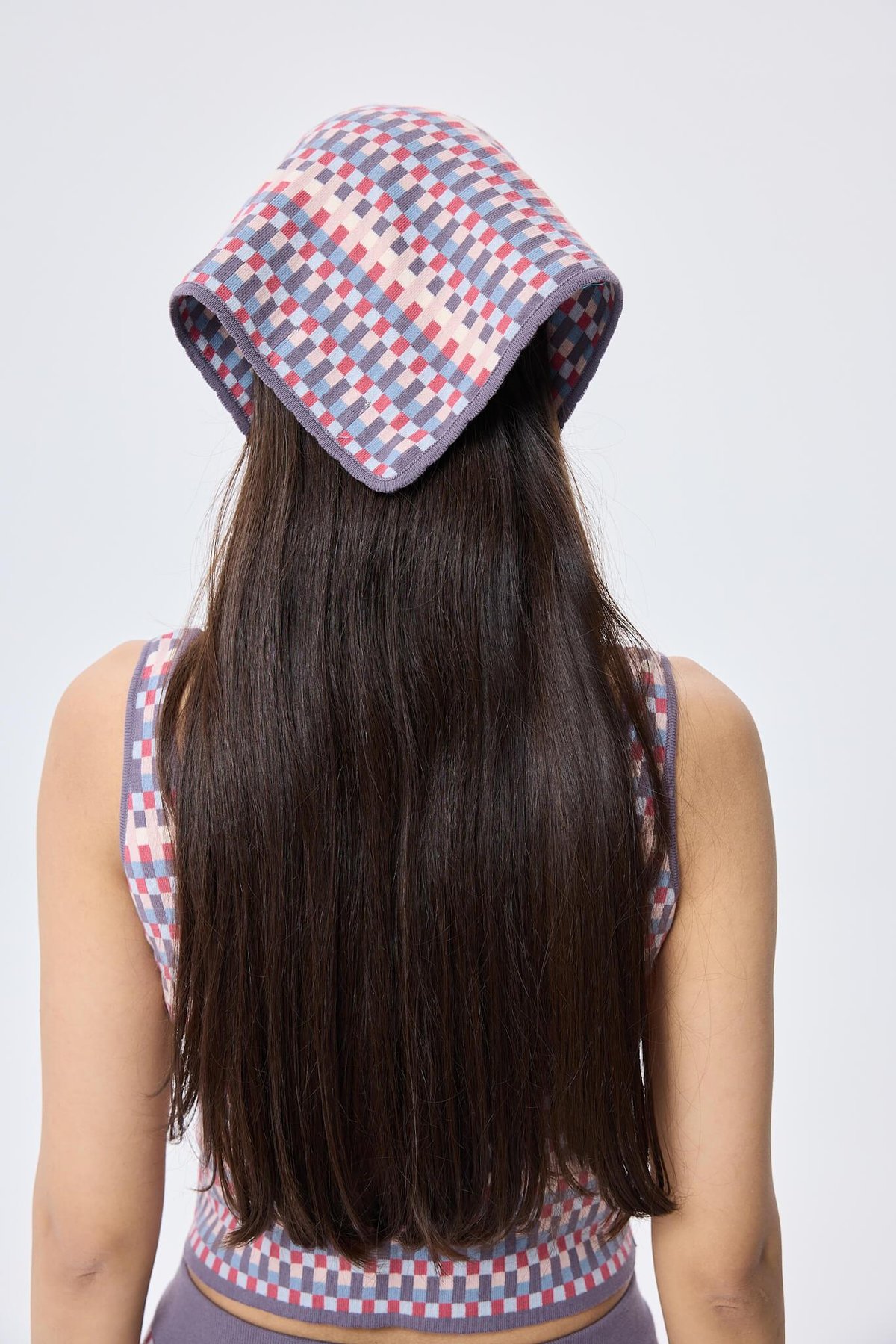 Peraluna Isla, Jakarlı Organik Pamuk Triko Bandana - MULTİ LİLA