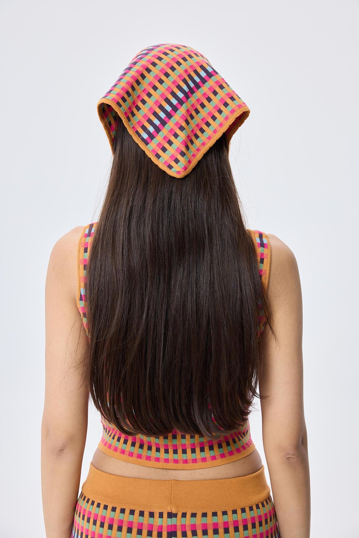 Peraluna Isla, Jakarlı Organik Pamuk Triko Bandana - MULTİ HARDAL