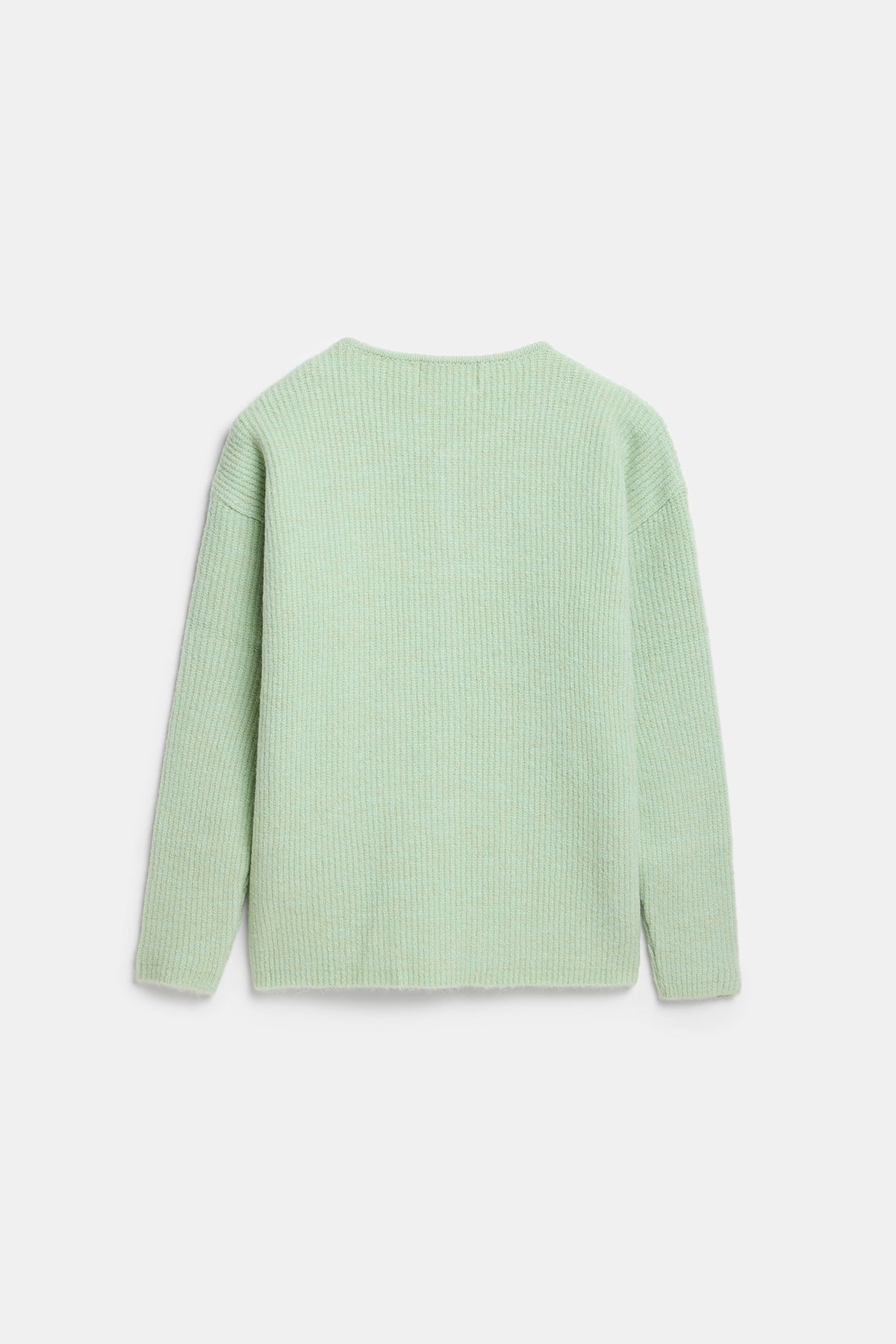 Peraluna Latina Cardigan - Selanik Örgü Kadın Hırka - Nil Yeşili