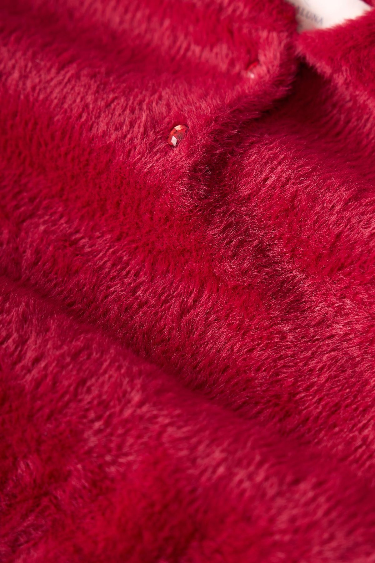 Peraluna Lucy Krop Kesim Polo Yaka Kadın Triko Bluz - Bordo