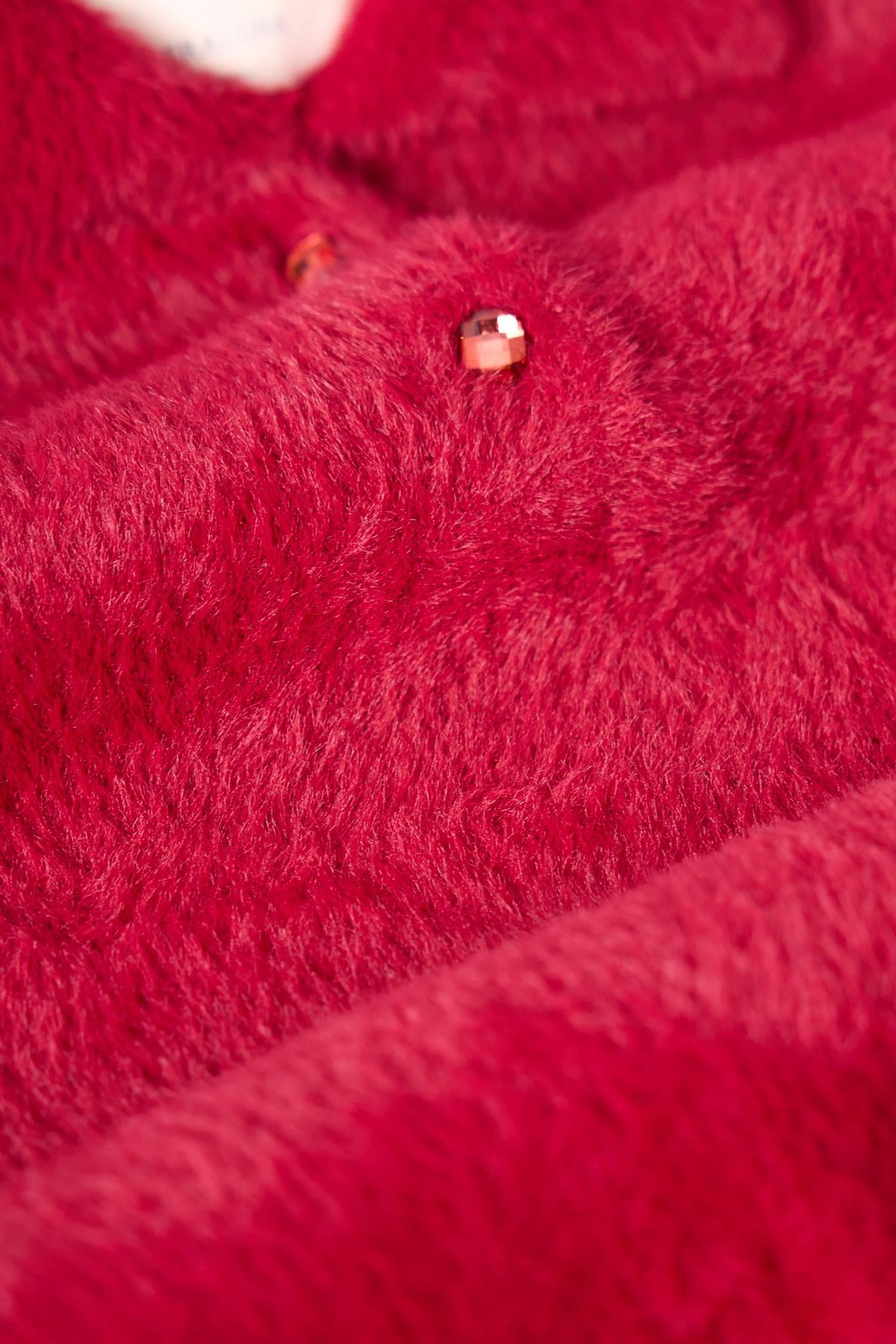 Peraluna Lucy Krop Kesim Polo Yaka Kadın Triko Bluz - Bordo