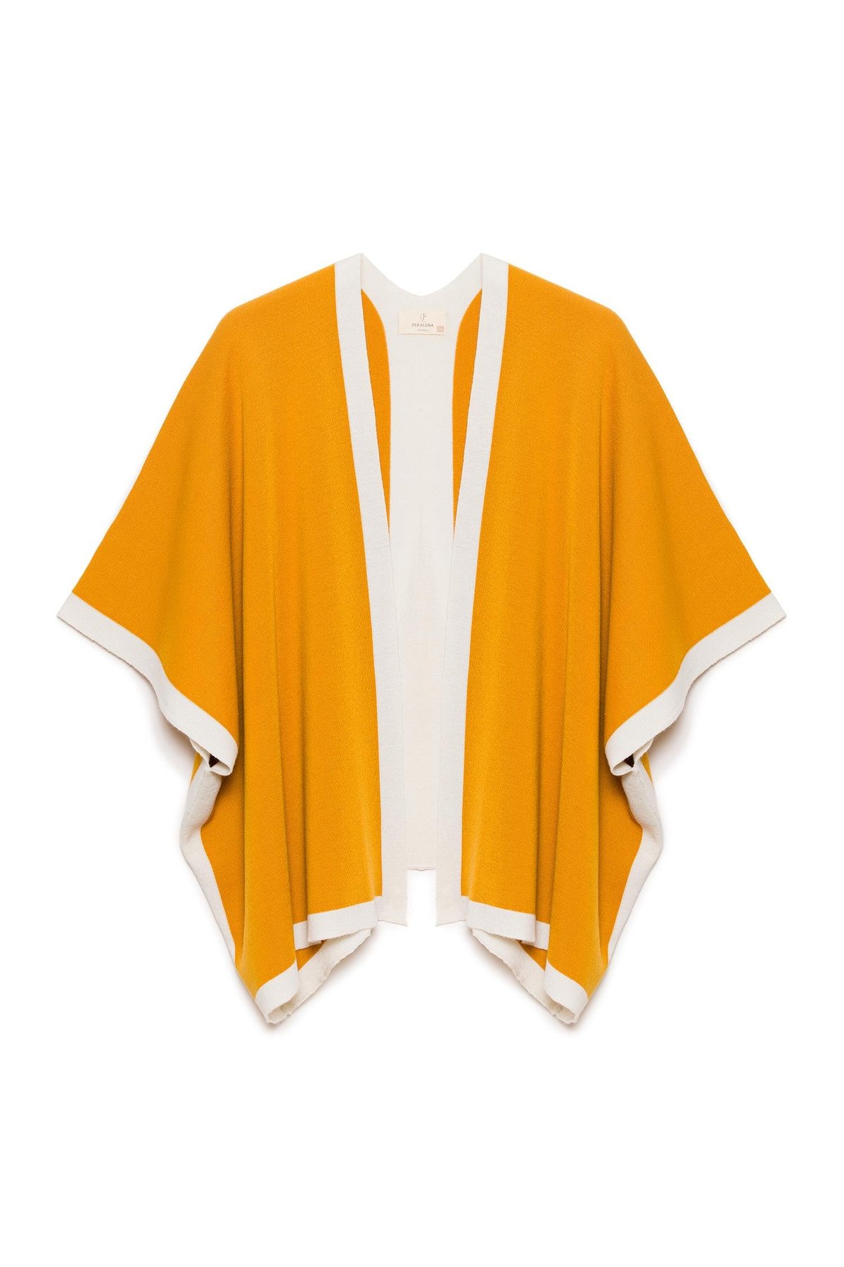 Peraluna Mary Kadın Triko Panço - Hardal