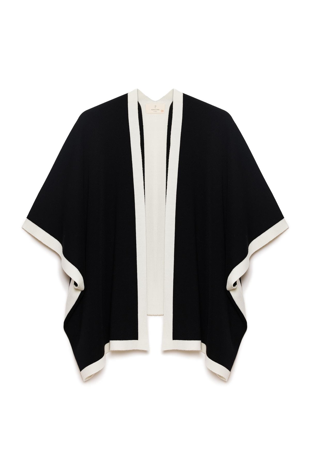 Peraluna Mary Womens Knitted Poncho - Black