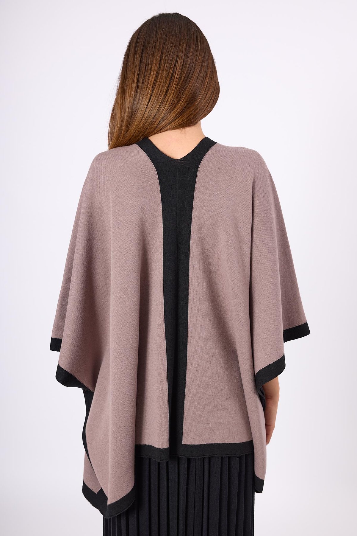 Peraluna Mary Kadın Triko Panço - Vizon