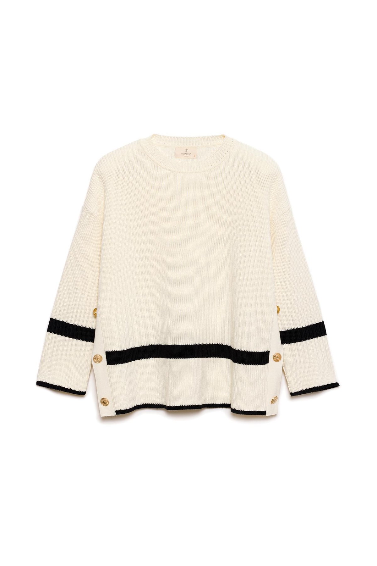 Peraluna Matilda Loose Fit Womens Knitted Pullover - Ecru